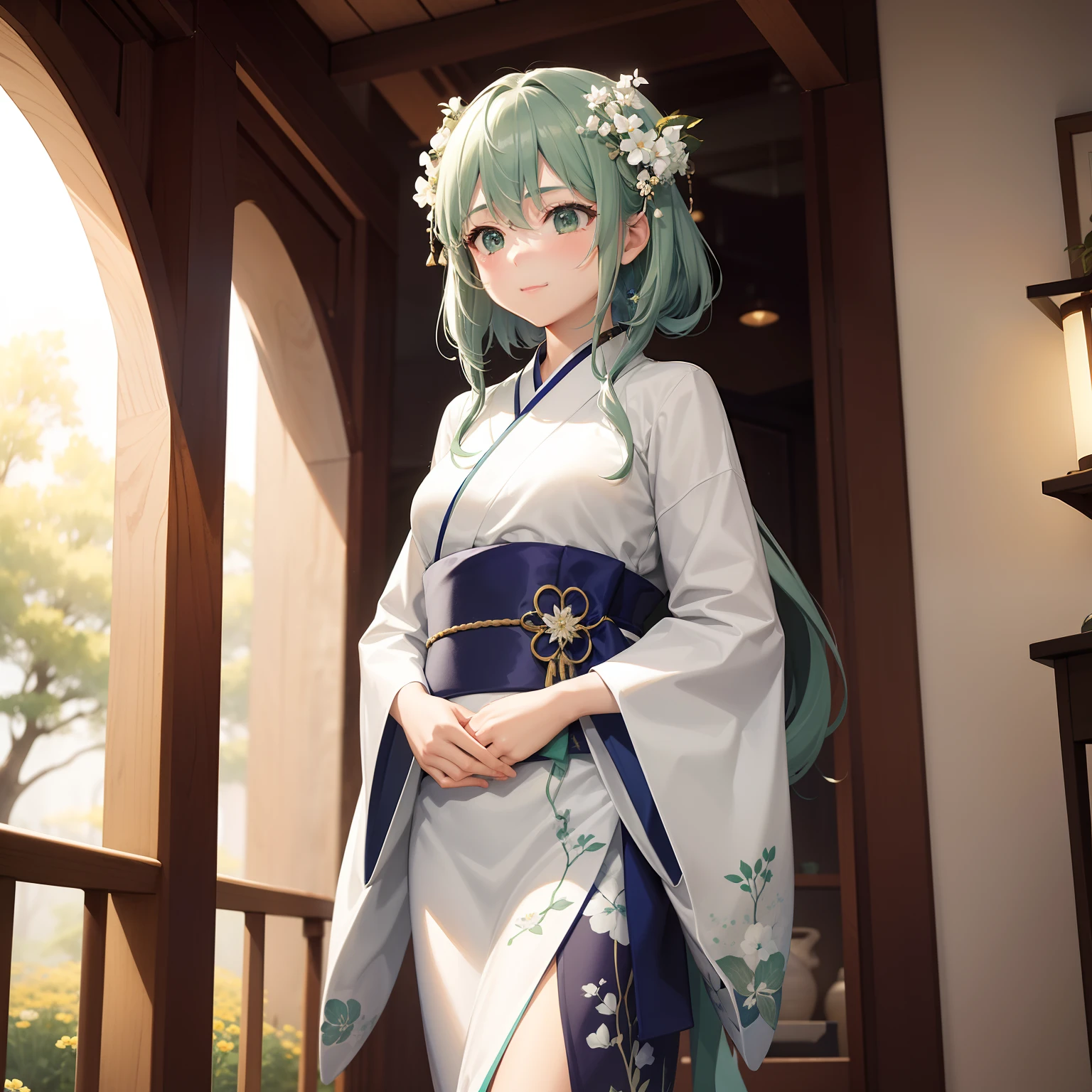 bulewei1,<lora:bulewei_AdamW8bit_4e-4_768_laji>,1girl,solo,white headwear,glasses,twintails,large breasts,(embarrass:1.4),scared,indoor,
(green:1.1),(absurdres, highres, best quality:1.3),lo-fi hiphop,chillhop,fantasy,limited palette,
white palace,kawaii,(flat color:1.1),(beautiful lighthing:1.3),illumination,dynamic shadow,hair ribbon,
(solo:1.3),smile,open mouth,blue,intricate background,enjoyed,(neon sign:1.3),grass jar,flower garden,(watercolor \(medium\), watercolor pencil \(medium\):1.12),blush,(red chinese_clothes:1.1),red clothes,