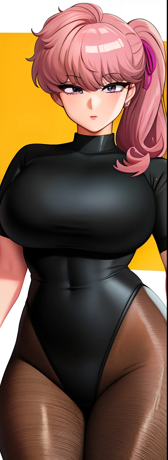 Kouda Kunu, Solo, standing, Large_Breasts, Kodaci pink tights, Masterpiece, Best quality, Detailed face, Detailed eyes, A high resolution,