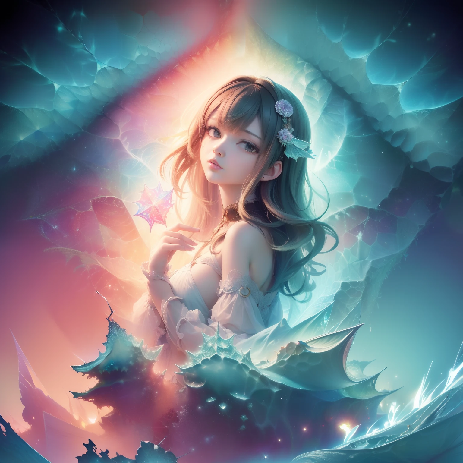 (Masterpiece, Top Quality, Top Quality, Official Art, Beautiful and Aesthetic:1.2), (1girl:1.3), (Fractal Art:1.3),