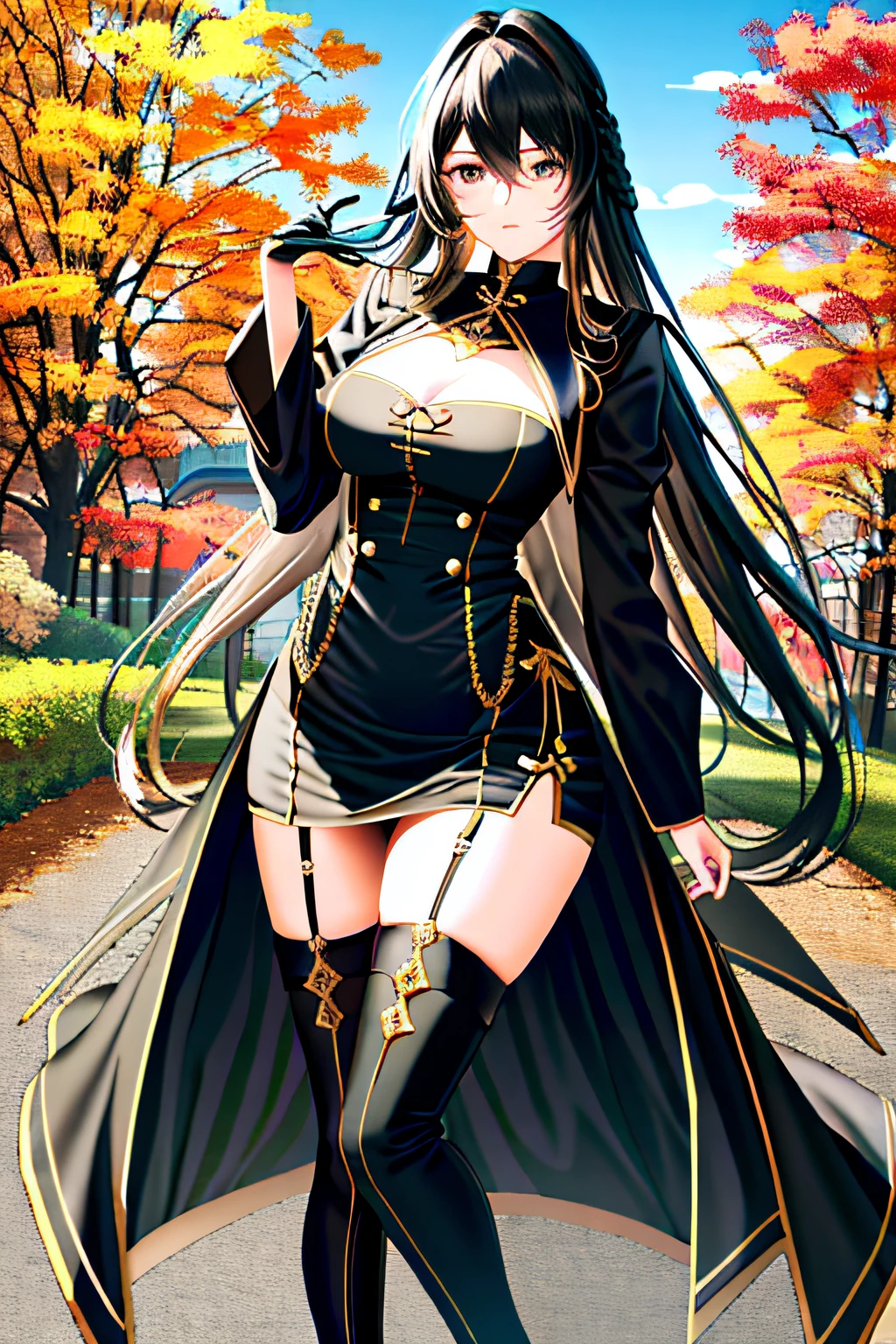 (Masterpiece, best quality, intricate details, 1sologirl) iron collar, arms behind back, iron cuffs, shackles, leather collar choker neck bell, bound ((standing by wooden pole:1.2)) ((female Black Dark skin Gyaru)) show entire body frontal position, feet in view, realistic, gorgeous 16y.o. darkest skinned mixed race female, black African, transparent black pantyhose, legs open, museum,barefoot no shoes, looking to viewer straight symmetrical, white silver long hair