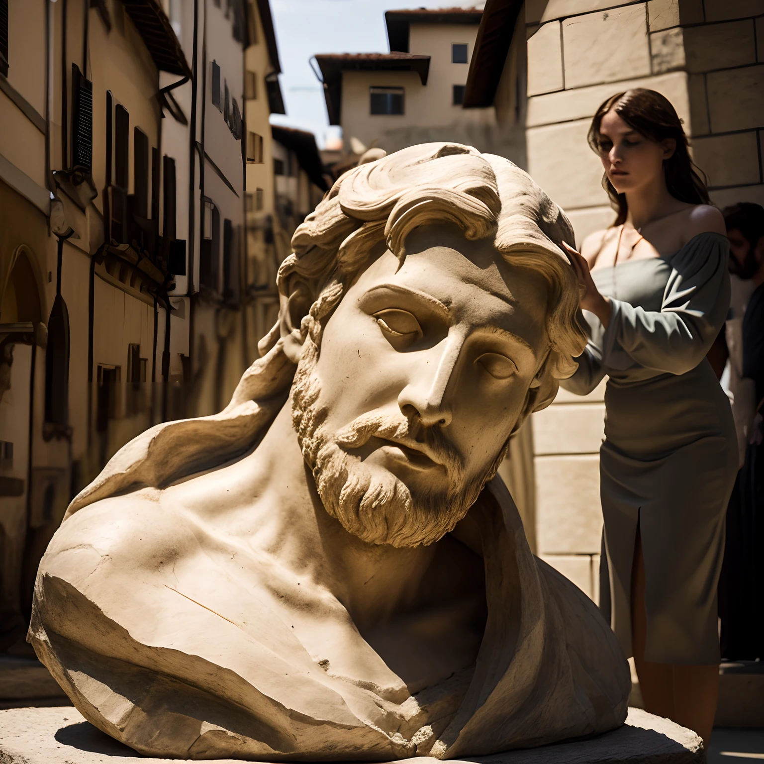 Use Florence as a backdrop。