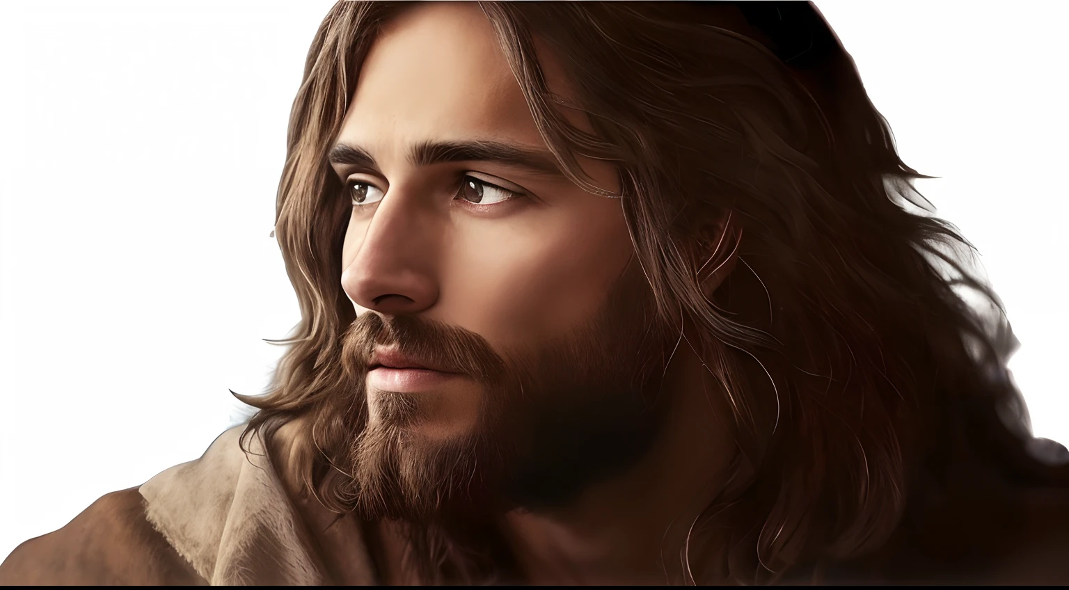 Jesus de cabelos compridos e barba olhando para o lado, Jesus Cristo, Retrato de Jesus Cristo, rosto de Jesus, jesus of nazareth, Jesus, Greg Olsen, O Senhor e Salvador, Christian art, beautiful man, Rei dos Reis, Jesus Gigachad, fan art, sua mente contemplando a eternidade, foto de perfil, Christian, beautiful image ever created