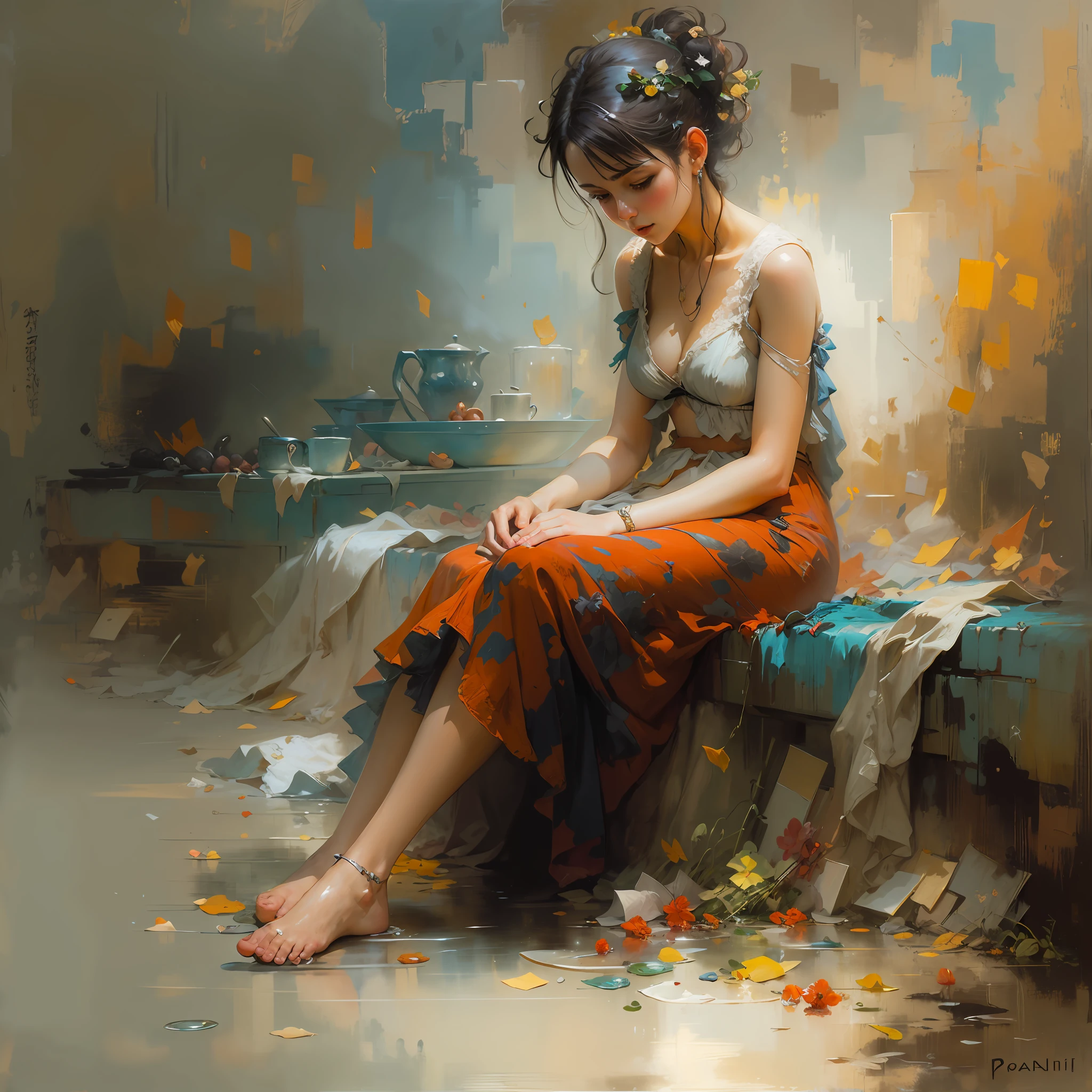 style of Pino Daeni