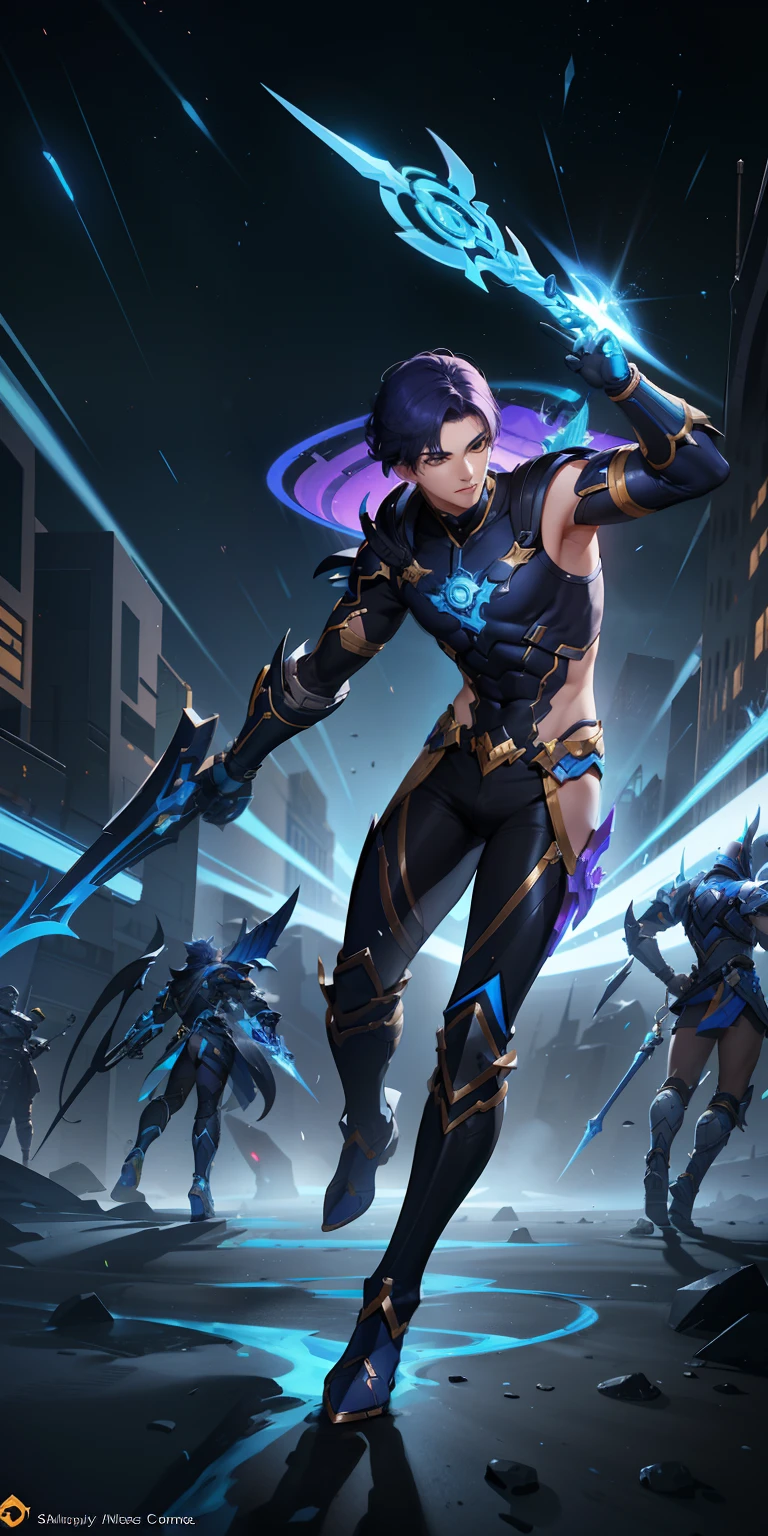 Mobile Legends Hero Tigreal Special Skin with black hair