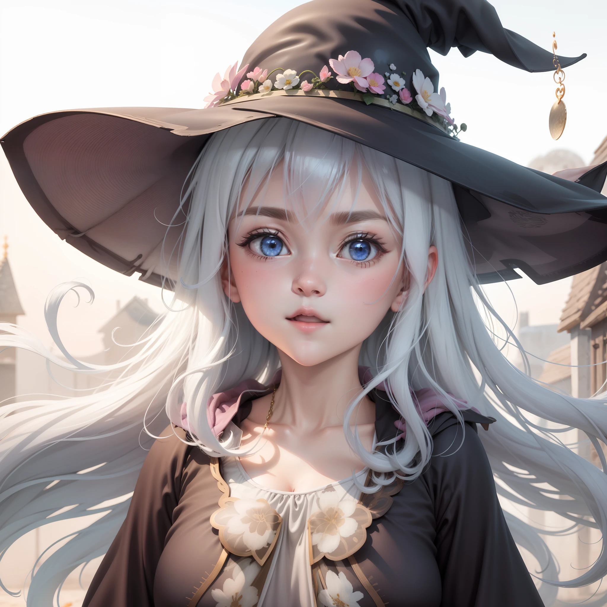 cute girly，gigantic cleavage breasts，Expose cleavage，Confuse sentient beings，Hot figure，Closed moon shame flower，The god of beauty，Flawless face，high qulity