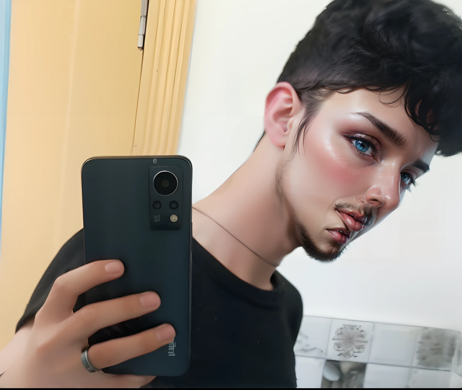 Realistic face.change background