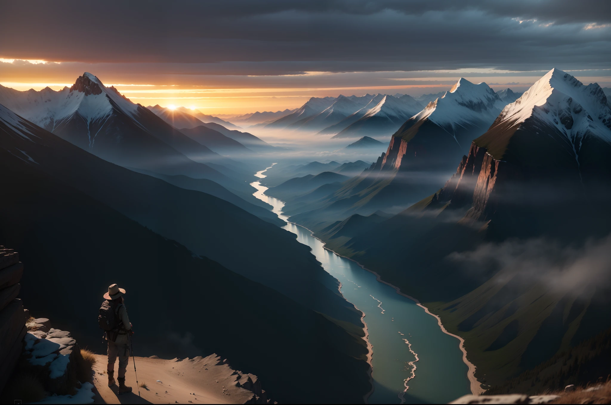 ultra hd photo,Realistic details,RAW photo of the mountains,Overlooking the mountains,Faraway view,ultra-wide-angle,sunraise,