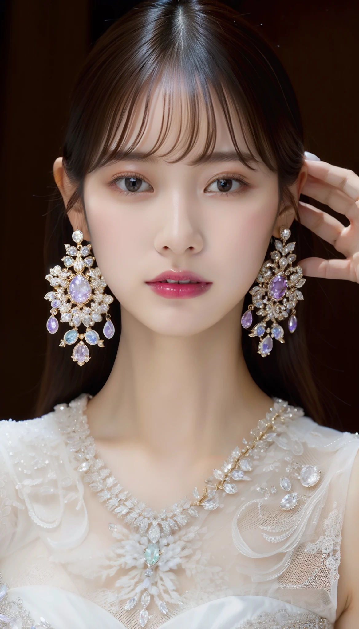 Wearing large gems