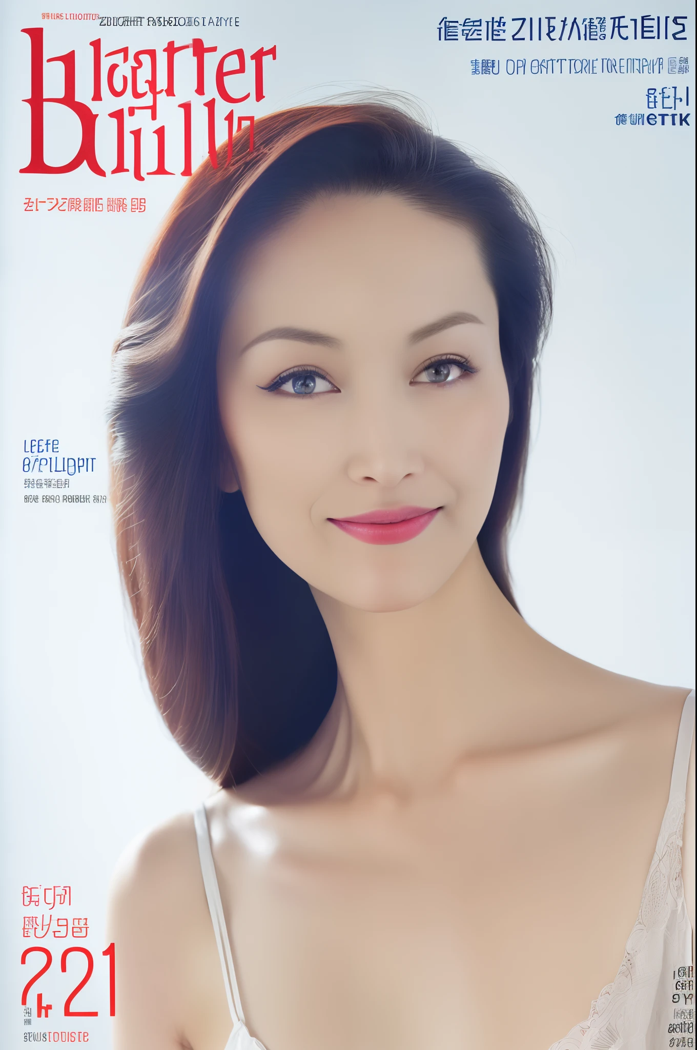 ( zend4y4, (masterpiece, best quality:1.2),(8k,highres,RAW photo,realistic,photo-realistic:1.3),(detailed skin texture,beautiful detailed face:1.25),professional lighting,photon mapping,beautiful soft light,radiosity,physically-based rendering,
(masterpiece, top quality, best quality, ((standing in centre)), ((1girl, 20yo, makeup,very beautiful, gorgeous,flawless,sexy,charming,seductive,erotic, alluring, enchanting, perfect female body,mature female,shiny skin, skindentation, narrow waist,skinny, pale skin, soft lips, shiny)), ((upper body, symmetrical composition)), ((wear navy blue abstract patterns heer lingerie, geometric shapes)), (pure navy blue abstract patterns background), ((studio light)) ((studio portrait)), emotional face, face front, extreme detailed, The background is [(white background:1.2),::5] lines , (cover magazine-style:1.5), fashionable, woman, vibrant, dynamic,funny, (wet body, female , smile:1)