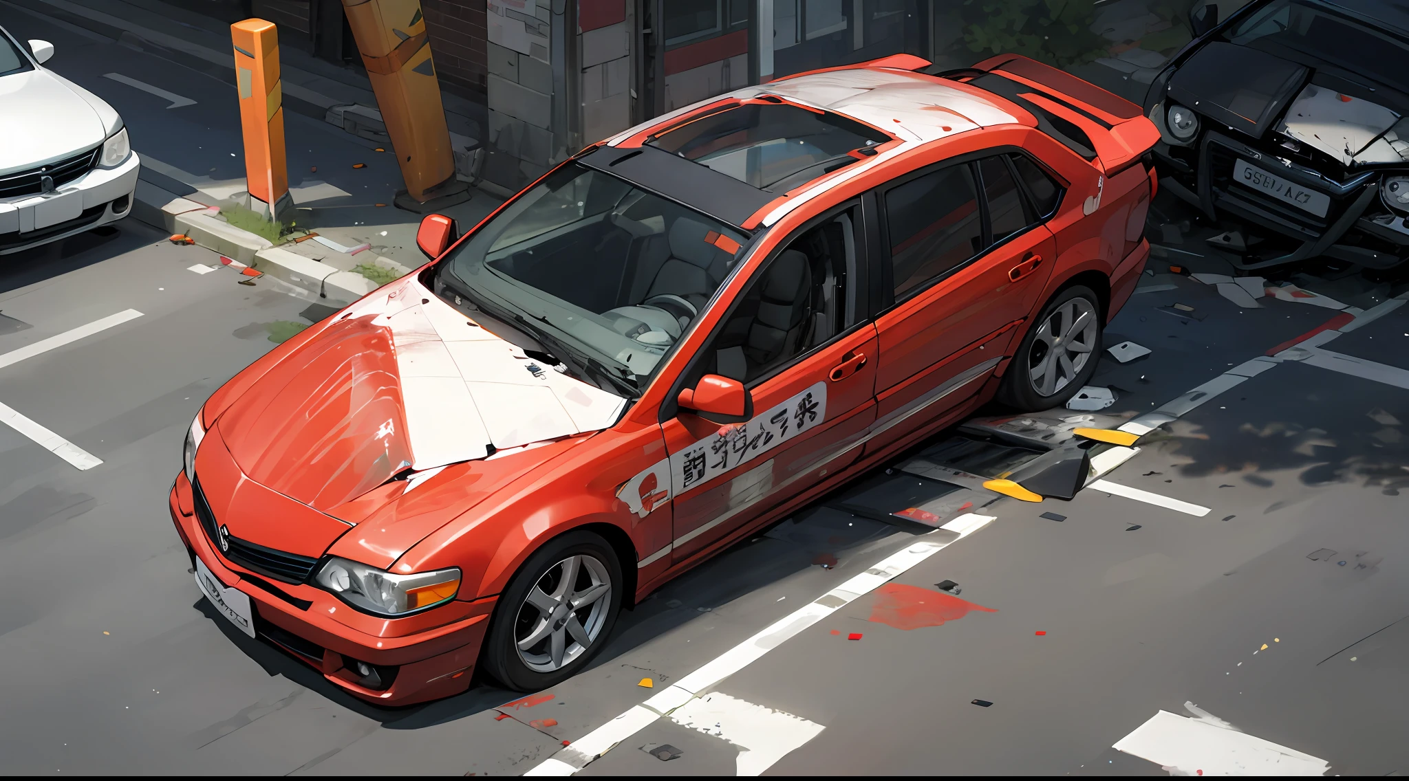 Car accident,accident,high street,wounded,