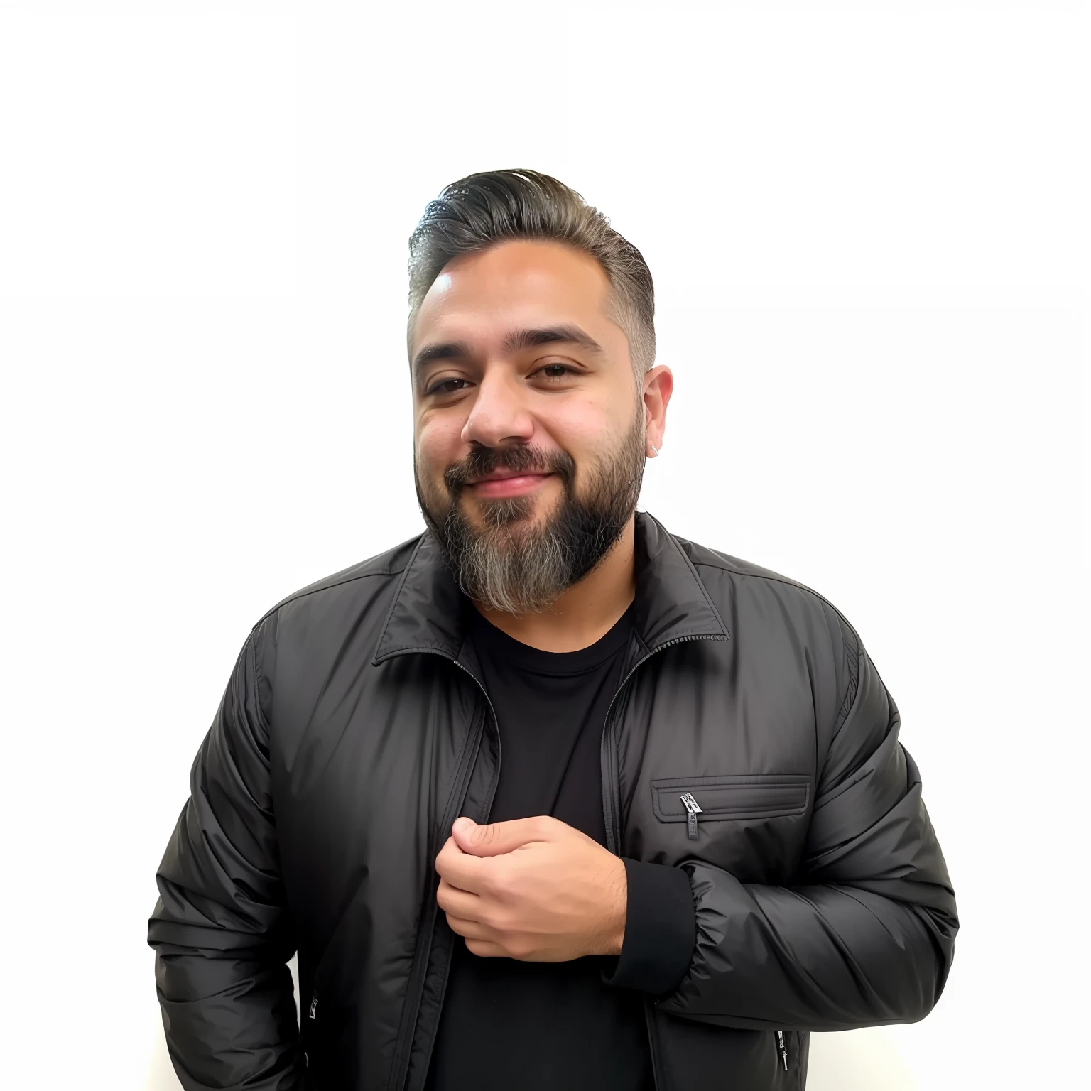 Man wearing black jacket, camisa preta e gravata preta