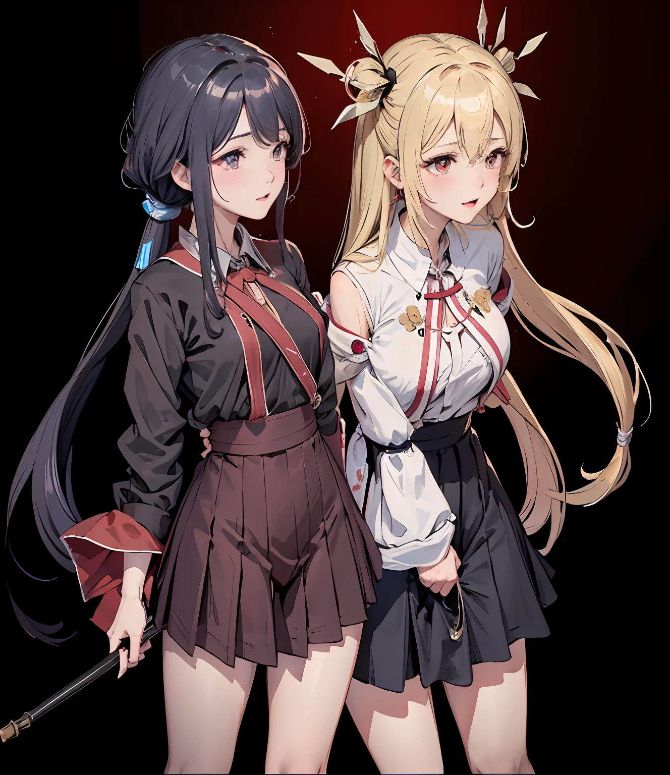 absurderes, 1girll, Be red in the face, (Realistis:1.5), (tmasterpiece, the Extremely Detailed CG Unity 8K Wallpapers, best qualtiy, A high resolution:1.2), (Supergianthugebreasts_Detailed, hyper HD:1.2), lighting perfect, distinctive, (1girll:1.4), unreal-engine, Sideslit, s the perfect face, 详细的脸, Perfect body, beautidful eyes, Nice face, (Bright Skin:1.4), idoly, ulzang-6500-v1.1,,((gigantic cleavage breasts )),(a narrow waist),(blond hairbl,dual horsetail),((in a school)),(),((Student uniform)),The shoulder straps slip off(obi strip),((coerce,Holding)),Crying and laughing,Image quality is yellowish,Pubic hair shows through,upper legs,upper legs,upper legs(full bodyesbian:1.4),By bangs,(eye glass)),sharp sharp eyes,Peck the corners of the mouth,silver earring,