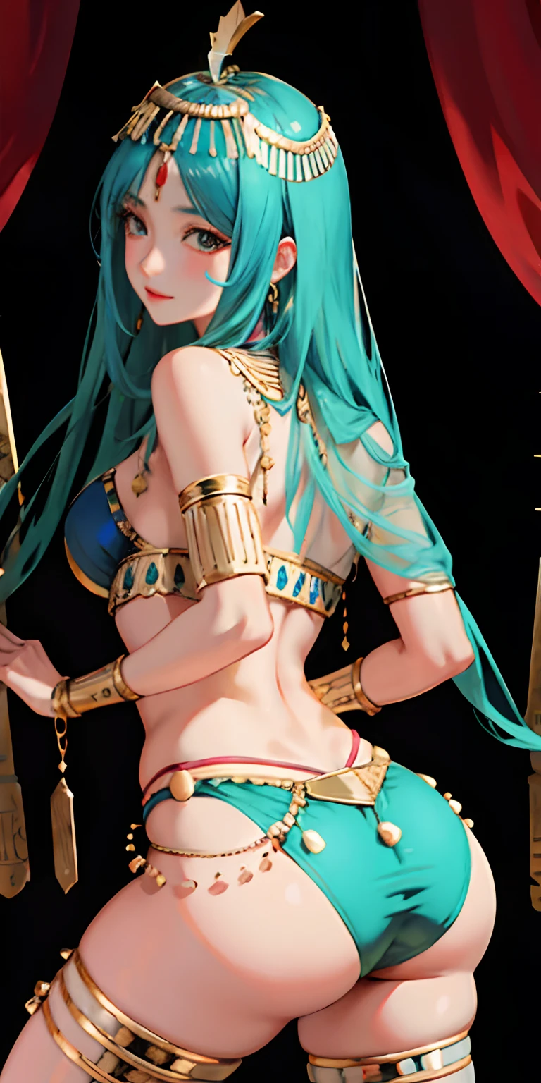 realisticlying、Ancient Egypt、Girls in Cleopatra style、Clothing in the time of the pharaohs、Put a little emphasis on the valley、buttocks are a little big、Face Real、A sexy