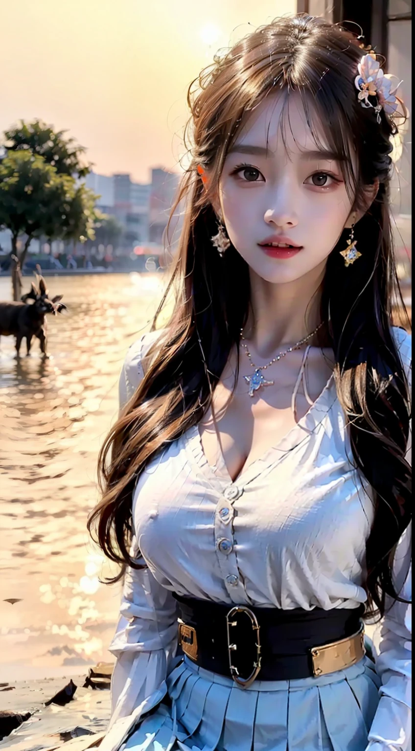 place：(day:1.7), Cyberpunk_CityView, Before Window, Action：sitting at attention,sitting in the couch, trappings：(school uniform), ((Purple skirt)), ((White shirt)), (Short causeway), 鎖骨 , Pleated skirt, Collared shirt, kneehighs, White socks, sweater vest, ((Light blue sweater vest)), The character：white ice, the hair：(Black eyes)), Black color hair, ((hair between eye)), ahoge, ((hair adornments)), Bangs Aviation, Long hair, ((star hair ornament)), Star \(symbol\), Role locking： 1 girl,Solo,age 22,Beautiful Finger,Beautiful long legs,Beautiful body,Beautiful nose,Beautiful character design, Perfect eyes, Perfect face, Eye expressions： view the viewer, (Innocent_Big_Eyes:1.0),(Expressionless:1.3), quality: offcial art,Extremely detailed CG unifies 8K, 8K, Diamond, and Wallpaper, Perfect lighting,Colorful, Bright_Front_face_lighting, (Masterpiece:1.0),(Best_quality:1.0), 超A high resolution,4K,Ultra-detailed, Photography, 8K, hdr, A high resolution, absurderes :1.2, Kodak Portra 400, filmgrain, The background is blurred out, Bokeh:1.2, Lens flare, (vibrant_Color:) big breasts body: (Beautiful, Large_Breasts:1.2), (Beautiful_face:1.5),(Narrow_waistup),
