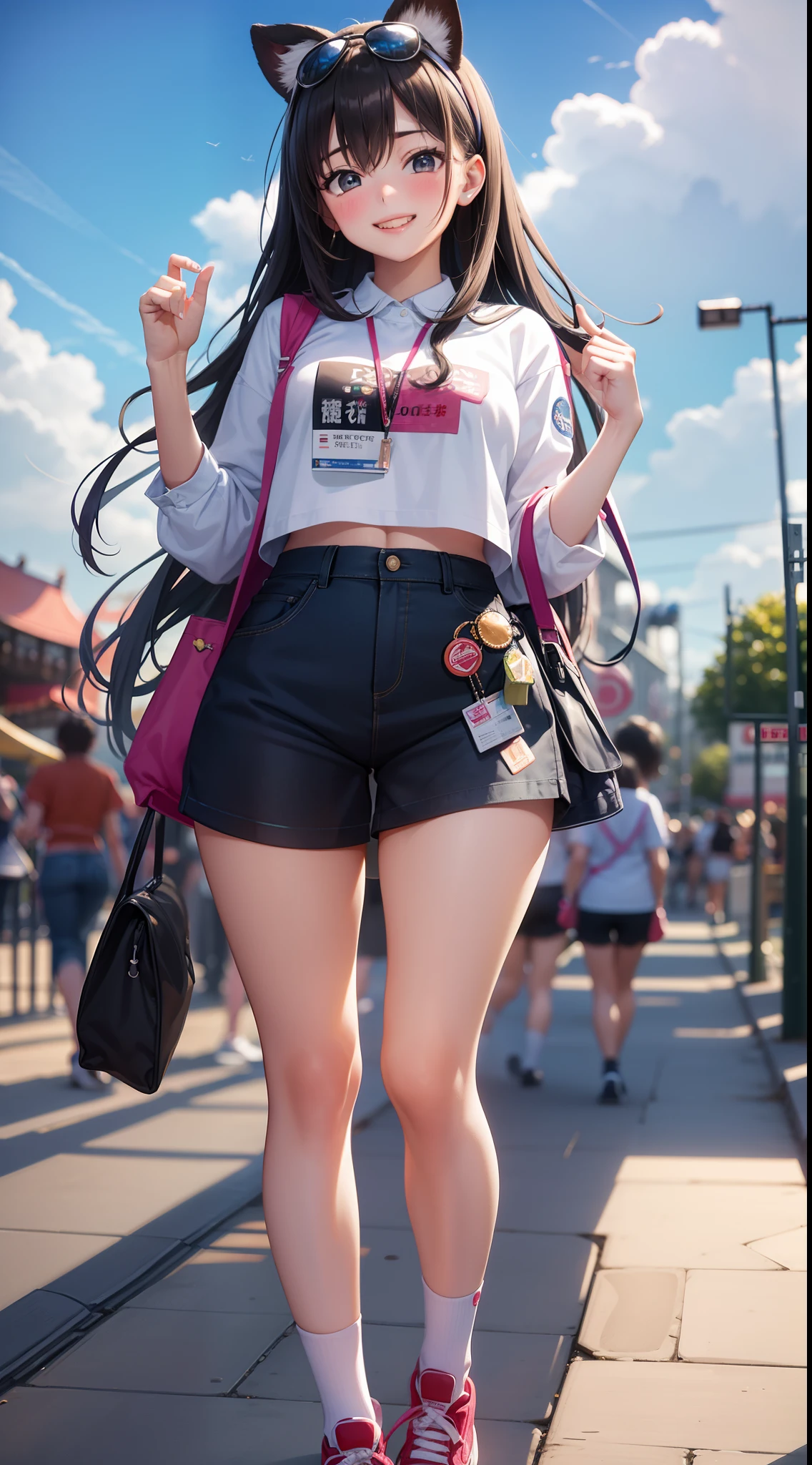 20 year old girl with a cute smile，Part-time job at a theme park。She said with excitement about her determination to participate，But there seemed to be one thing that worried her：「My are too small，It would be embarrassing to be seen...」