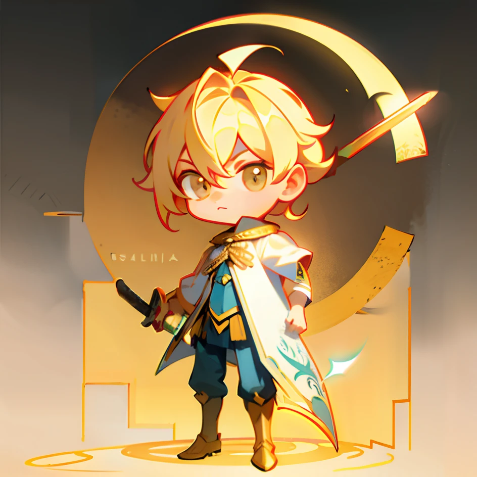 With a sword,Take the shield