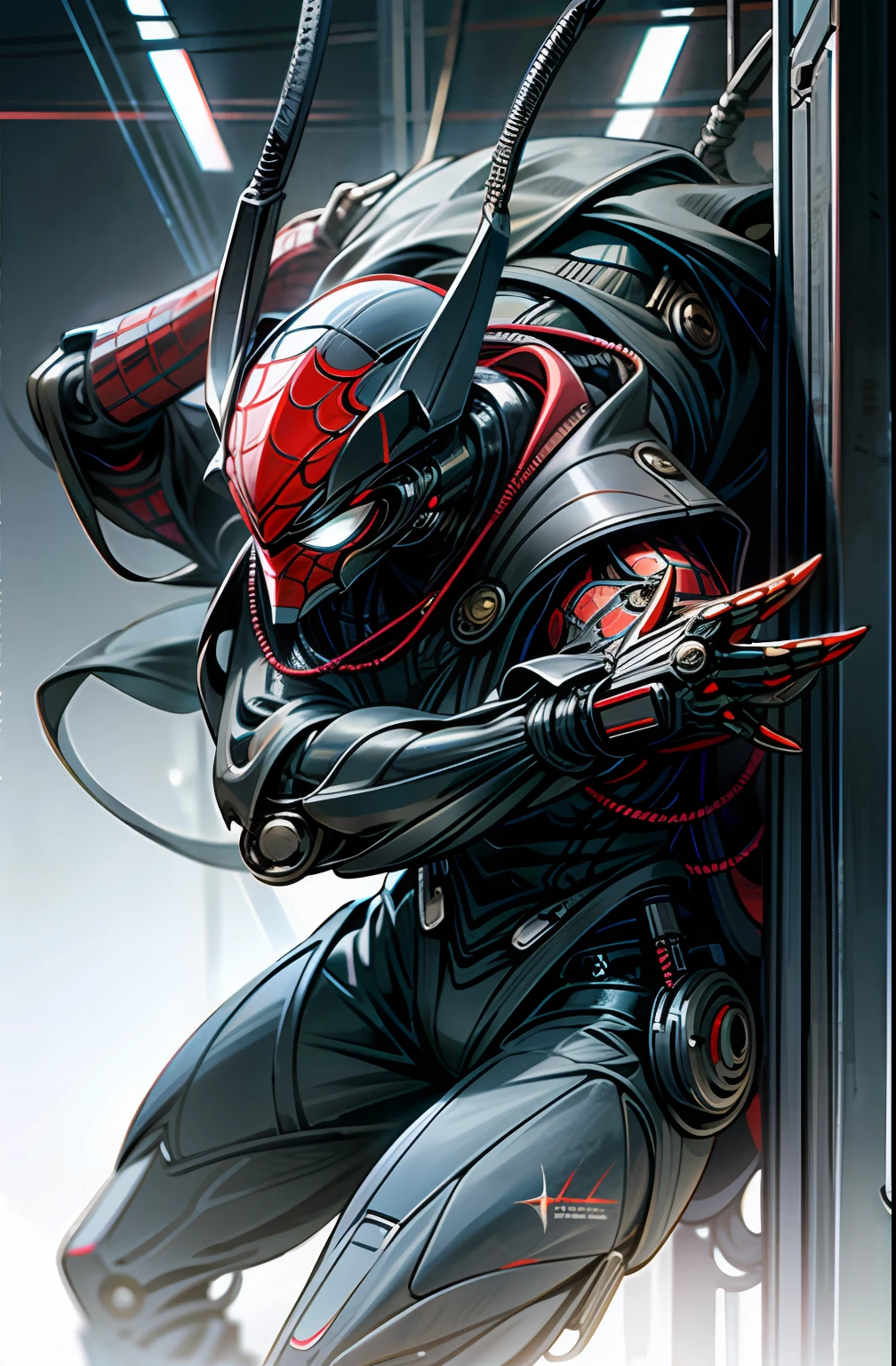 Machinary，cyber punk perssonage，Spidey