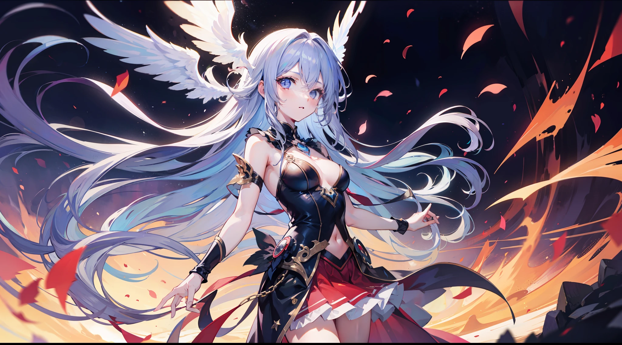Phoenix-like girl,a sense of atmosphere