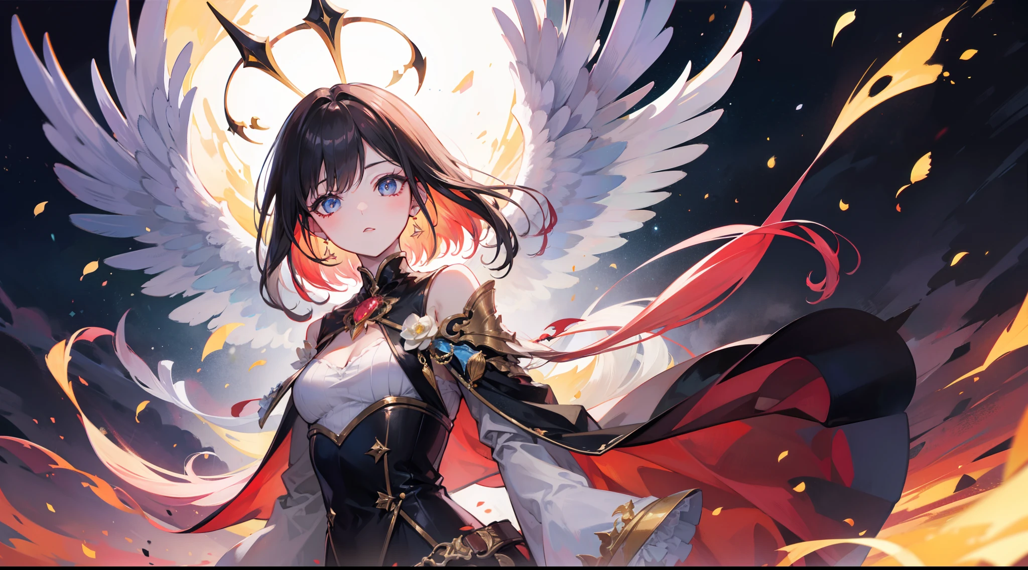 Phoenix-like girl,a sense of atmosphere