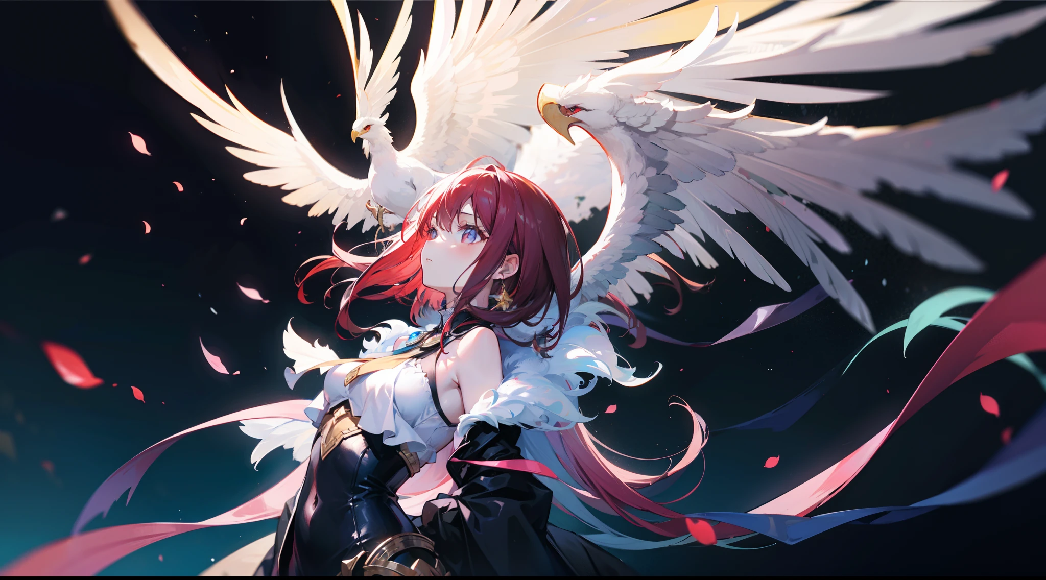 Phoenix-like girl,a sense of atmosphere