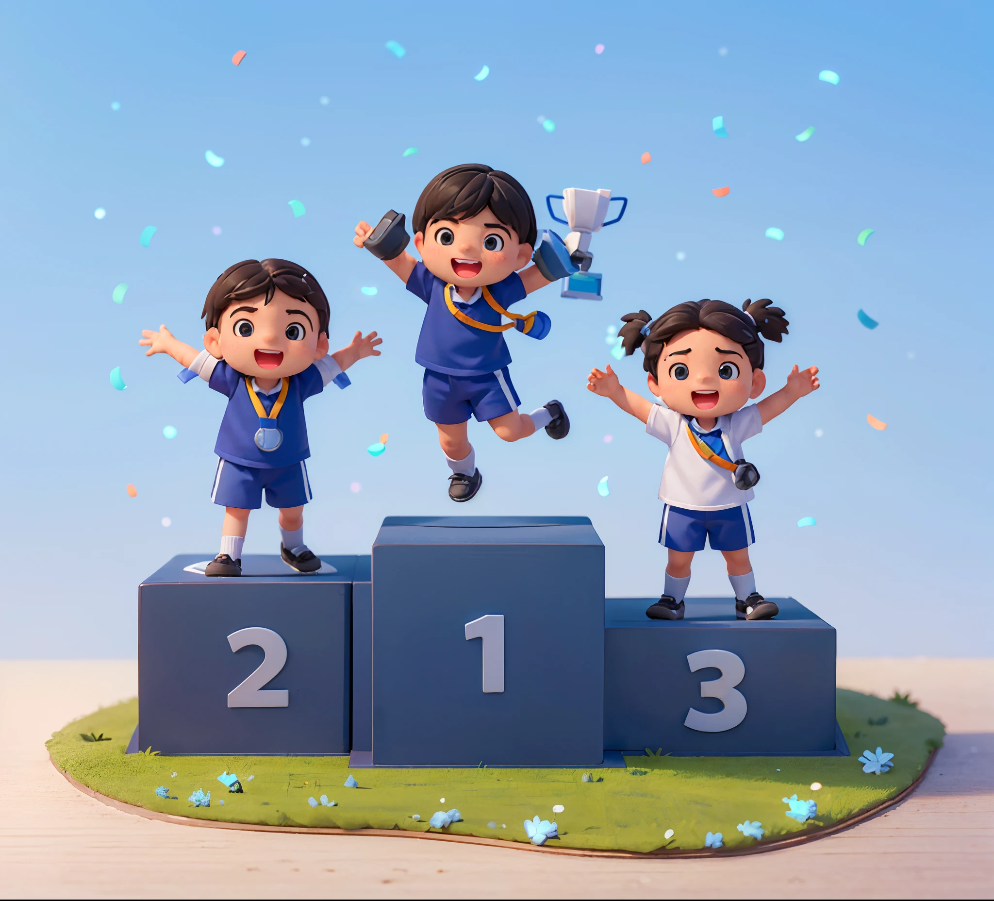 A boy (in the picture ratio 1:2), school uniform, school playground, running track, crossing the finish line, victory, joy, joy, perfect quality, clear focus, (Masterpiece: 1.2) (Realistic: 1.2) (Bokeh) (Best quality) (Detailed skin: 1.3) (Intricate details) (8K) (Detail eyes) (Sharp focus), (Happy)