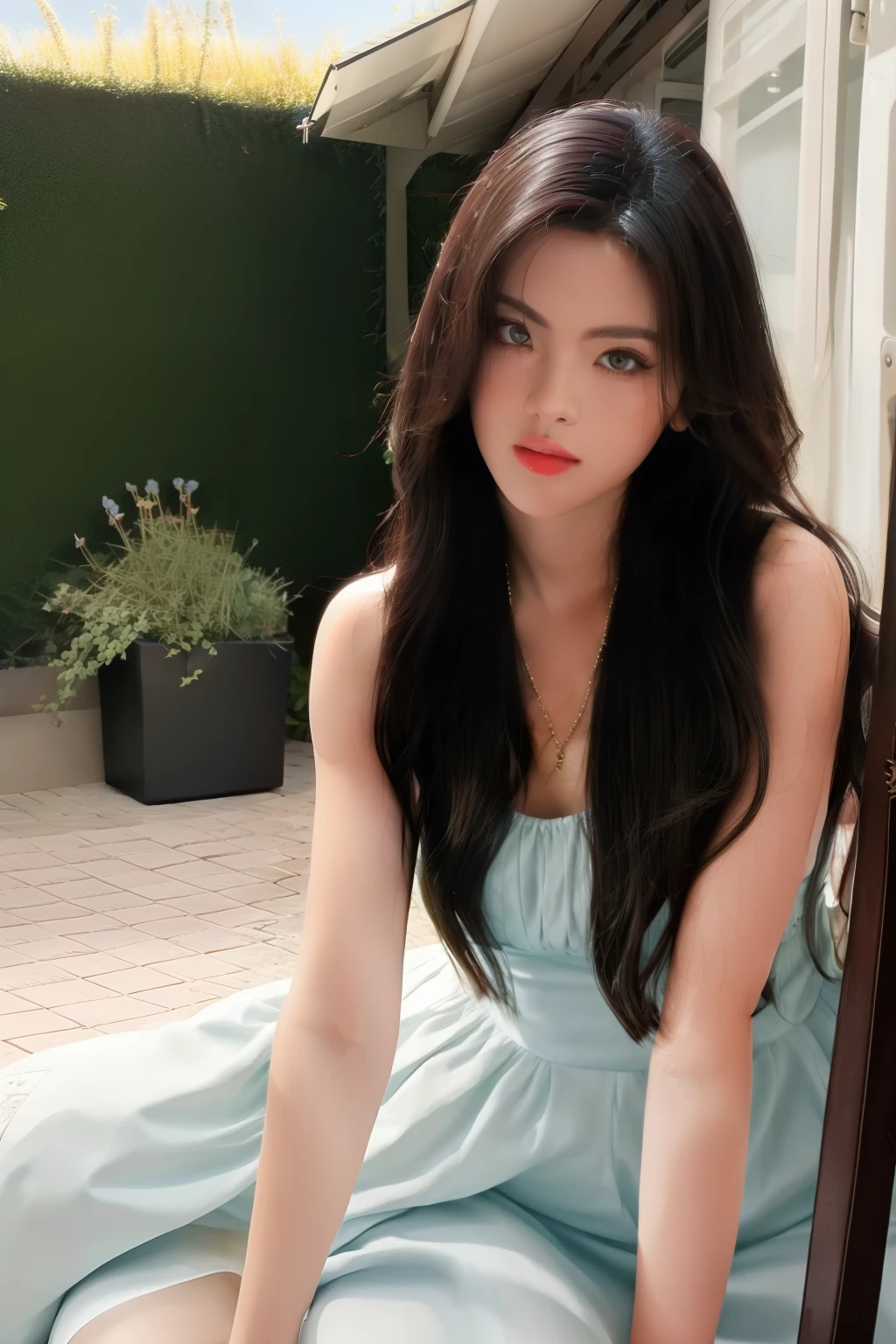 Best quality, super high resolution, (realism: 1.4), 1girl, masterpiece, outdoor, full body,