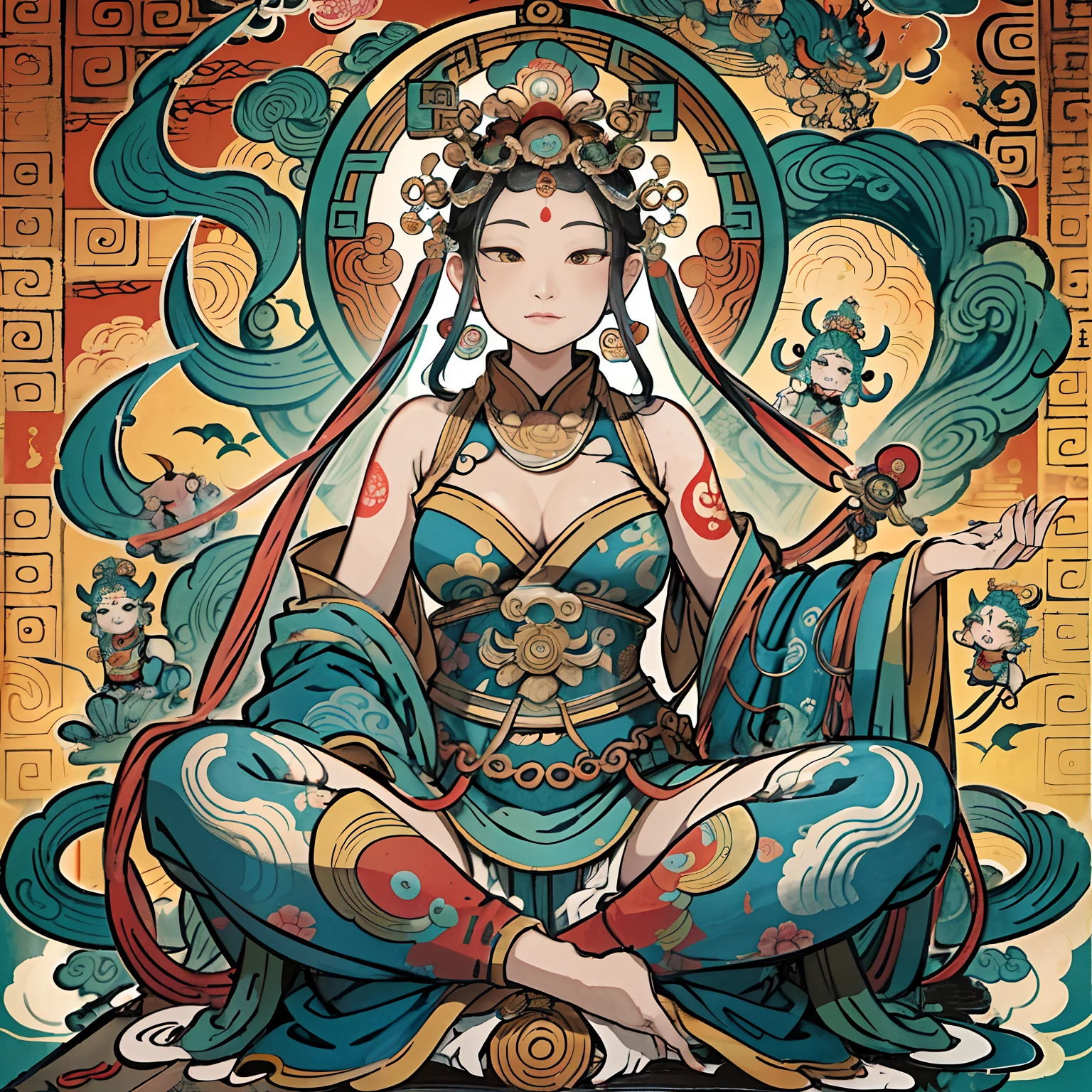 Guanyin, full body, full naked, nsfw: 2.0,