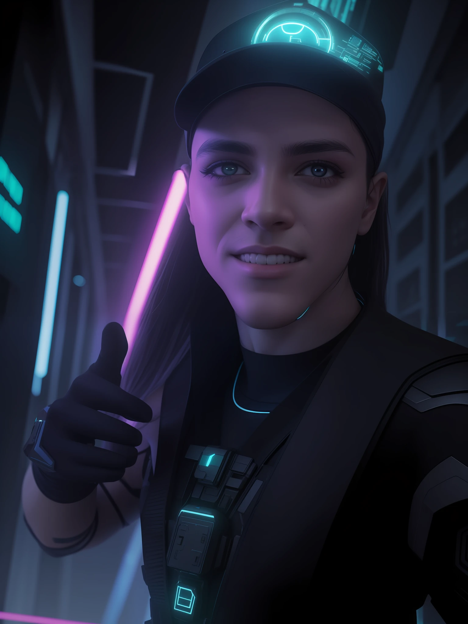 Similarity to photo above, 8k, Estilo cyberpunk, alta qualidade, futurista, Realismo, bem definido, sem riscos.