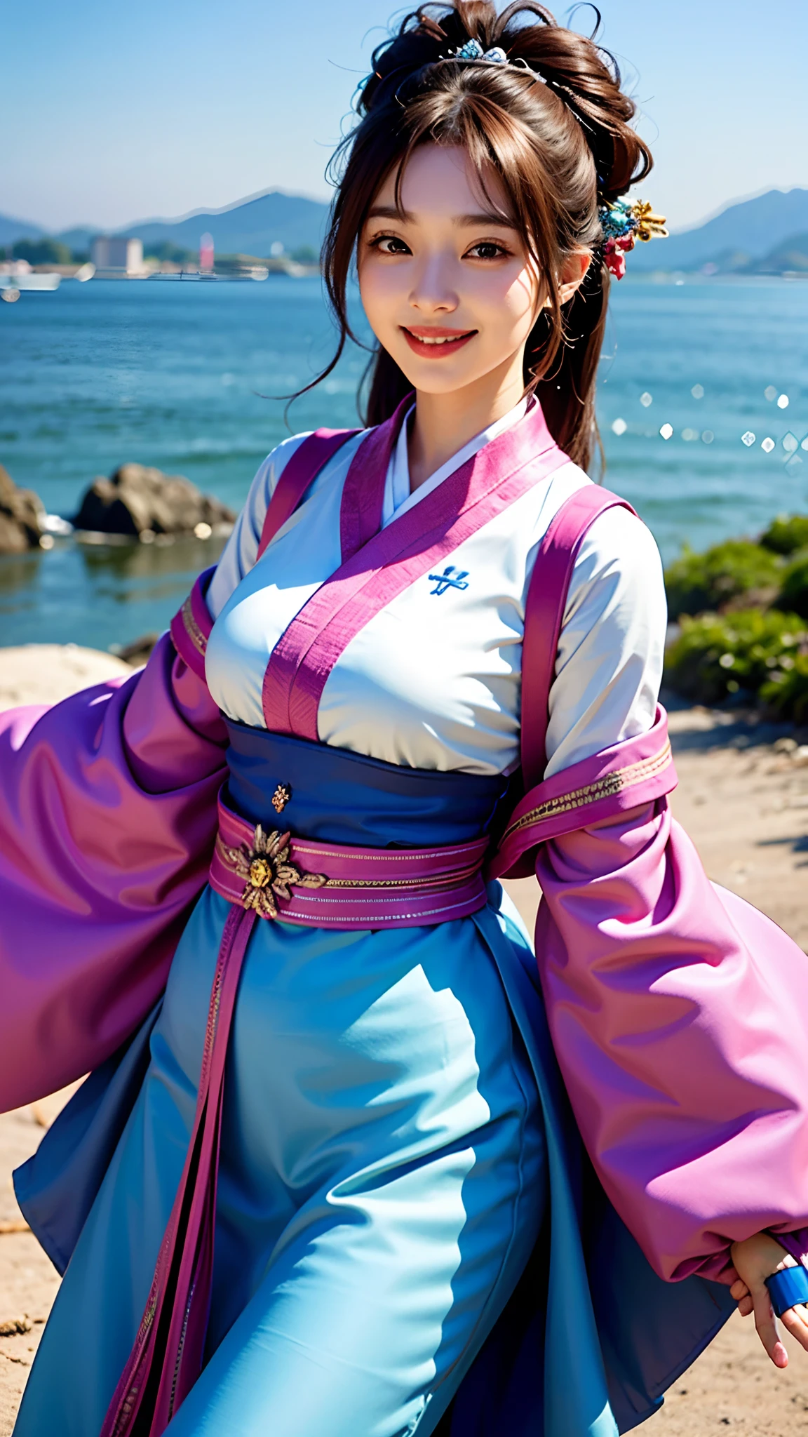 Highly detailed CG Unity 8k wallpaper, (masterpiece, pretty person, polluted smile), korean clothes,