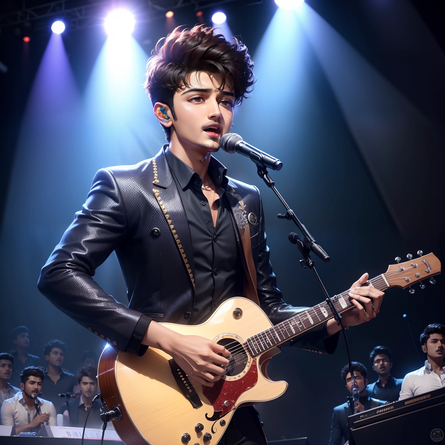 Darshan Raval, ((Music Singer) Singing Song In Stage, ((clear face) ((Ultra Quality)