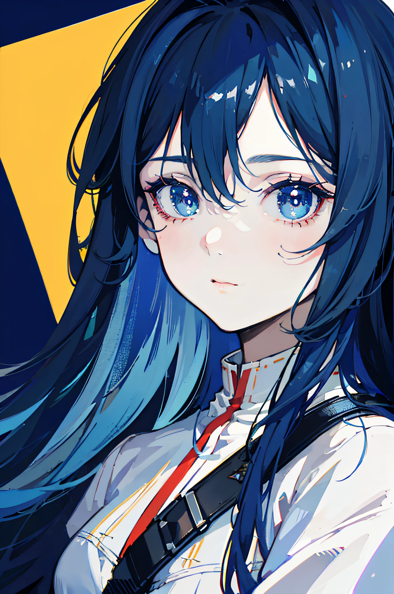 1girl, (masterpiece, best quality:1.2), 8k, official art, absurdres, (very dark blue background:1.4), HDR, facelight, ultra realistic, highres, photography, film grain, chromatic aberration, sharp focus, dynamic lighting, cinematic lighting, professional shadow, dark shadow, highest detailed, extreme detailed, ultra detailed, finely detail, real skin, delicate facial features, detailed face and eyes, sharp pupils,