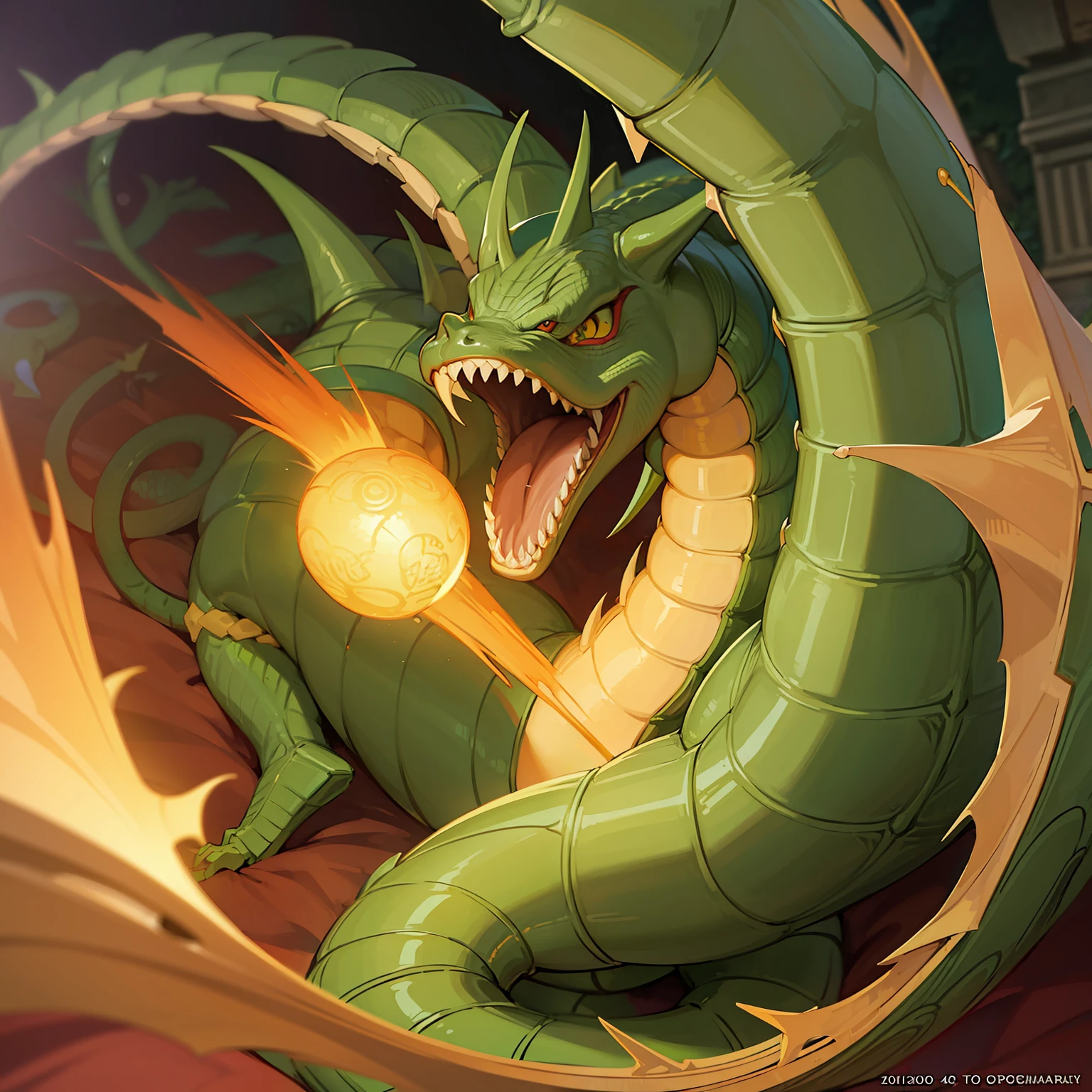 shenron, The dragon, hyperdetails!!, by Akira Toriyama, ighly detailed, ighly detailed, The dragon's scales,