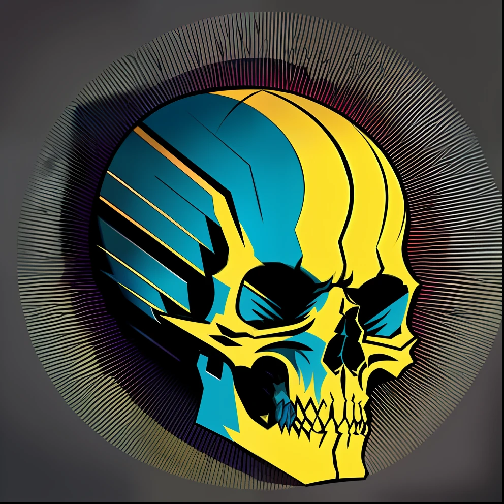 Vampire Skull, cubism, vectorization, vibrant colors, expressionism, synthwave::d central composition graphic sign, t-shirt vector