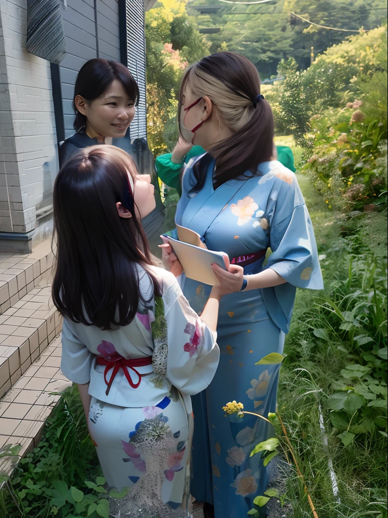 masterpiece、top-quality、ultra-detailliert、8K、Detailed light、detailed shadow、raw、(Detailed skin)、(realisitic:1.2)、1 girl in、Girl in goldfish pattern flower yukata、