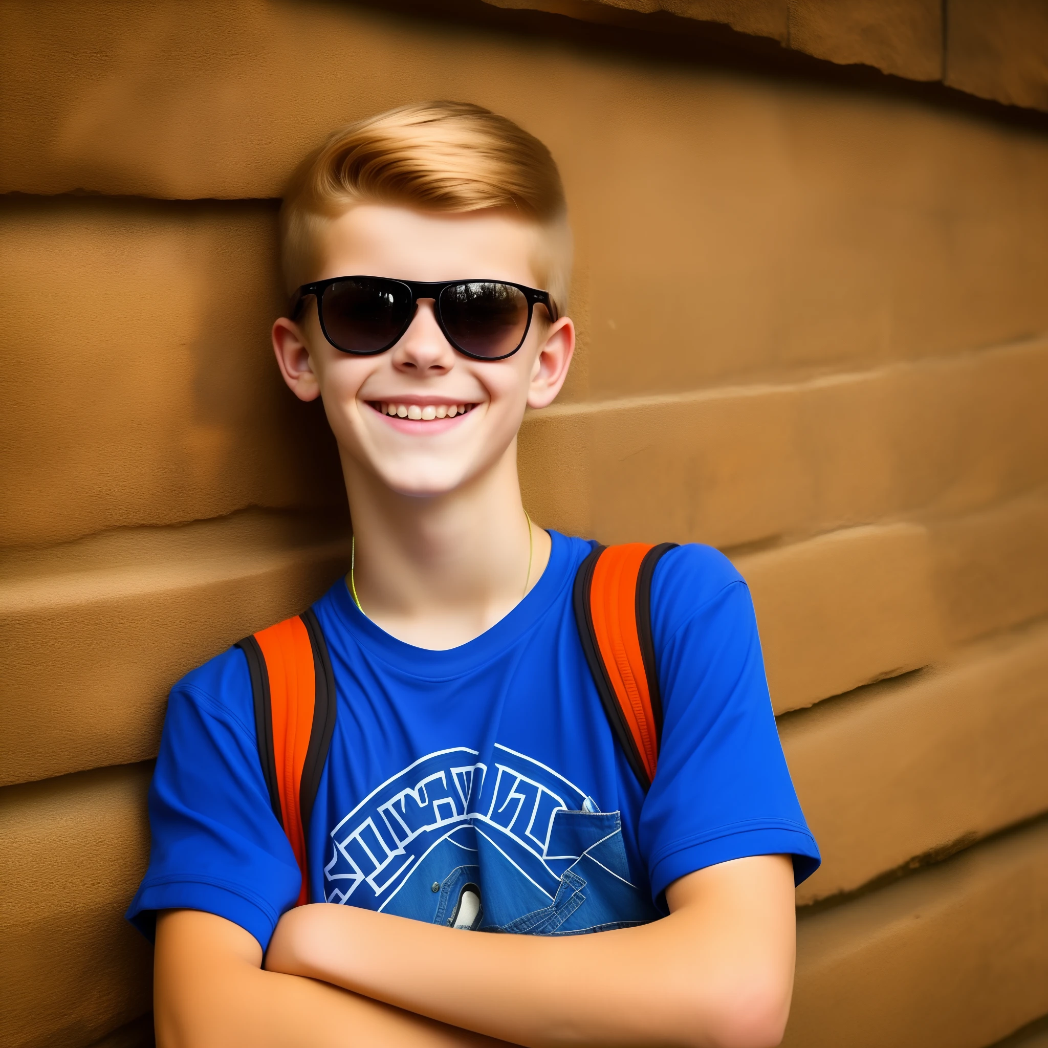 A cool teenager boy