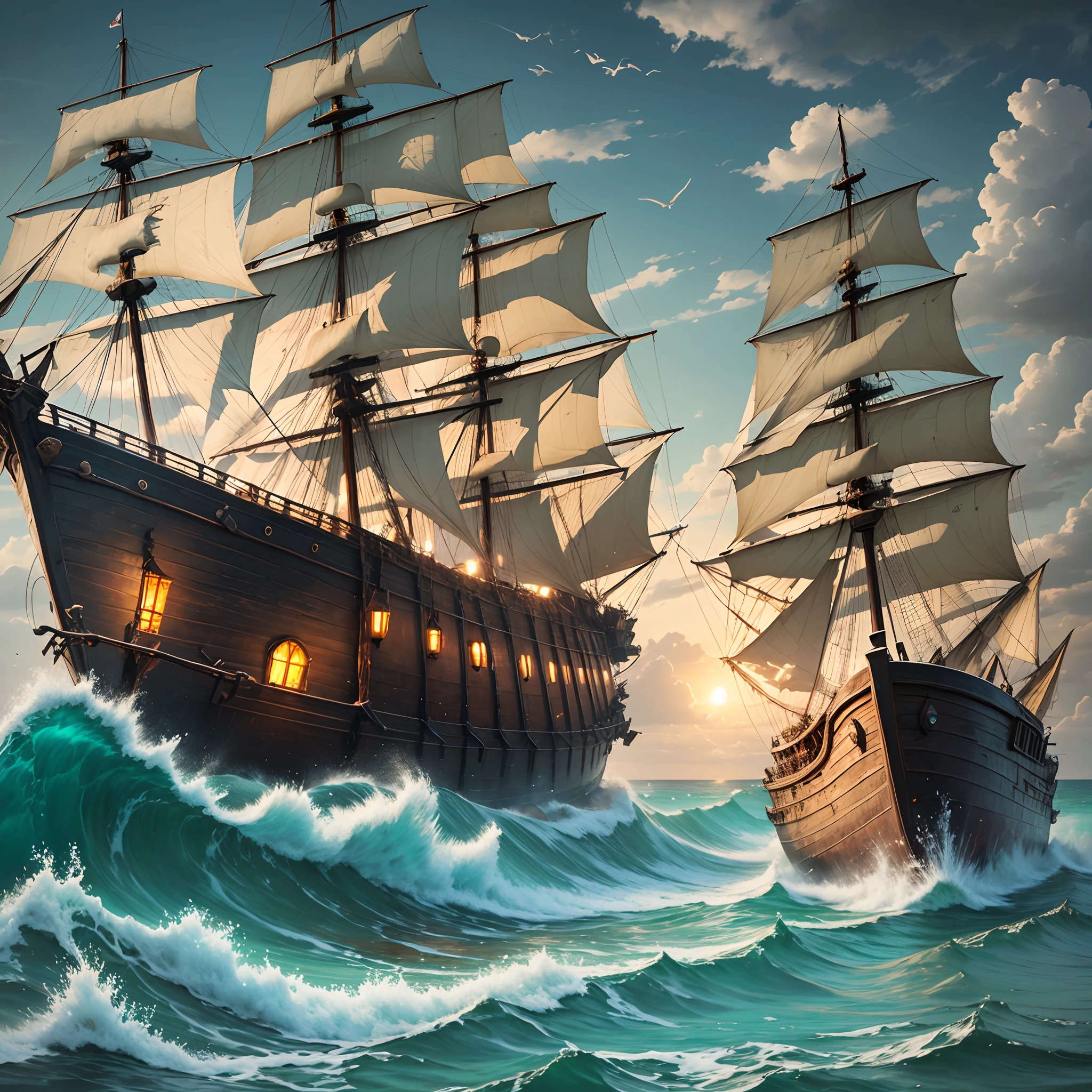 castaway, shipwreck, raft, ocean, Pirate, rum --auto --s2