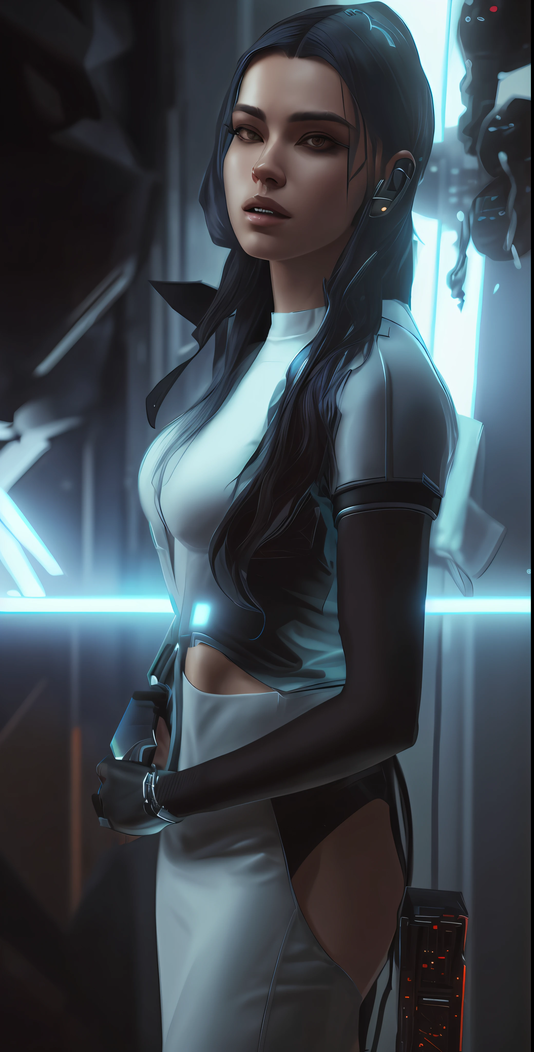 photo portrait Male assassin, wearing cyberpunk intricate streetwear, beautiful, detailed portrait, cell shaded, 8k, concept art, by wlop, greg rutkowski, pixiv. cinematic dramatic atmosphere, sharp focus, volumetric lighting, cinematic lighting, studio quality