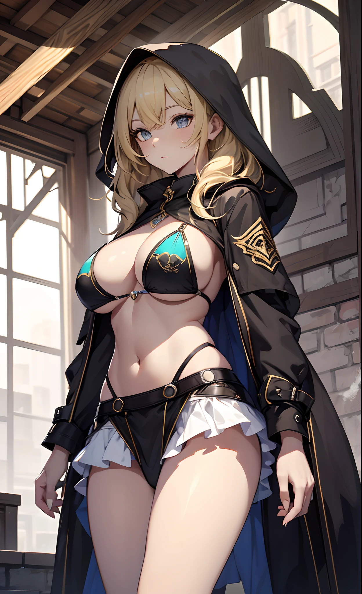 best qualityer,tmasterpiece,Ultimate resolution,downy,Extremely colorful,Colorful,western regions,Dancer,blond hairbl,Bikini costumes,Exotic,huge tit,Crop topping,short skirt,Bare legged,veils,Normal posture