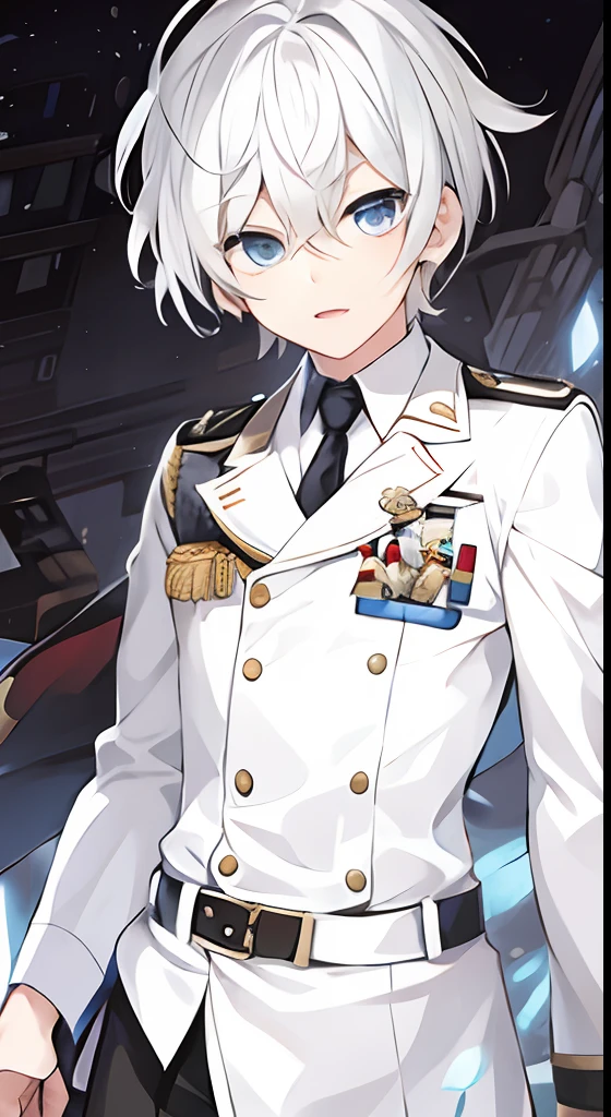 1boy,soldier,white hair