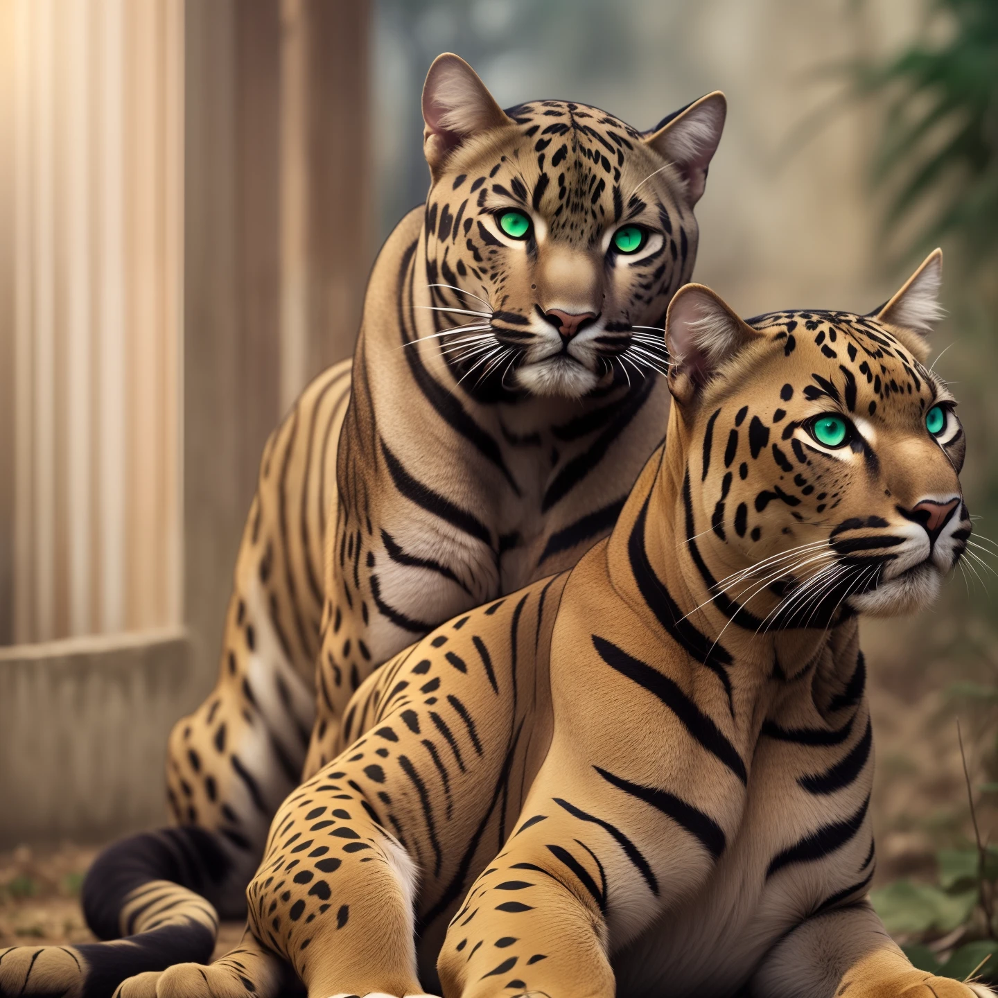 Panther, female, green eyes, red hair --auto --s2