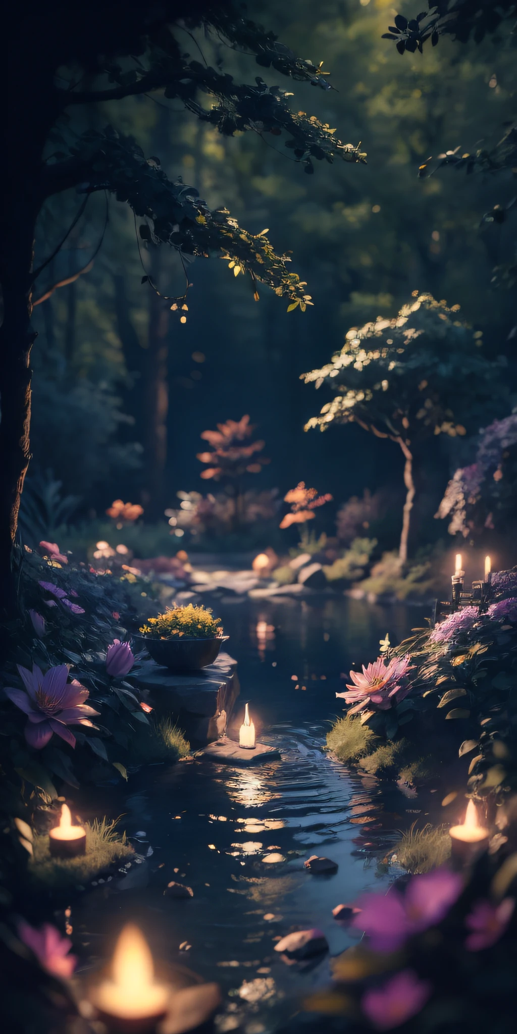 Masterpiece, best quality, (very detailed CG unified 8k wallpaper), (best quality), (best illustration), (best shadow), glowing elf with a glowing deer, drinking water in the pool, natural elements in forest theme. Mysterious forest, beautiful forest, nature, surrounded by flowers, delicate leaves and branches surrounded by fireflies (natural elements), (jungle theme), (leaves), (branches), (fireflies), (particle effects) and other 3D, Octane rendering, ray tracing, super detailed , pig --v6