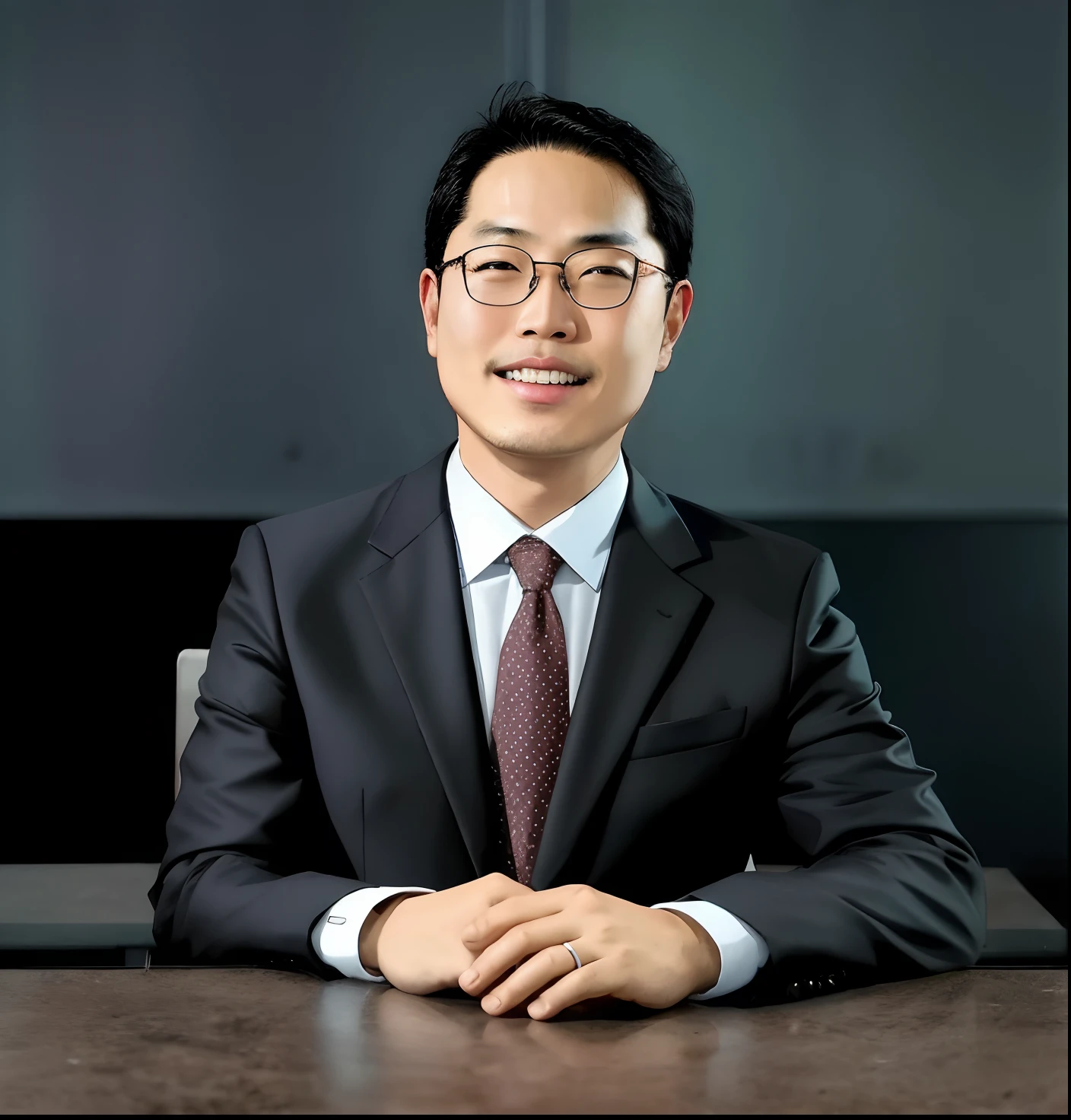 A man in a suit and tie is sitting at a desk, Lee Jung-seok, joongwon charles jeong, Im Jin-sung, John Park(John Park), seseon yoon, Jung-Won, Paul Kwon, Hyung - Tae Kim, Hyung-tae Kim, taejune kim, Normal number (Sangsoo Jeong), jimin, Shin Jung-ho / Shin Jeongho, Ceo