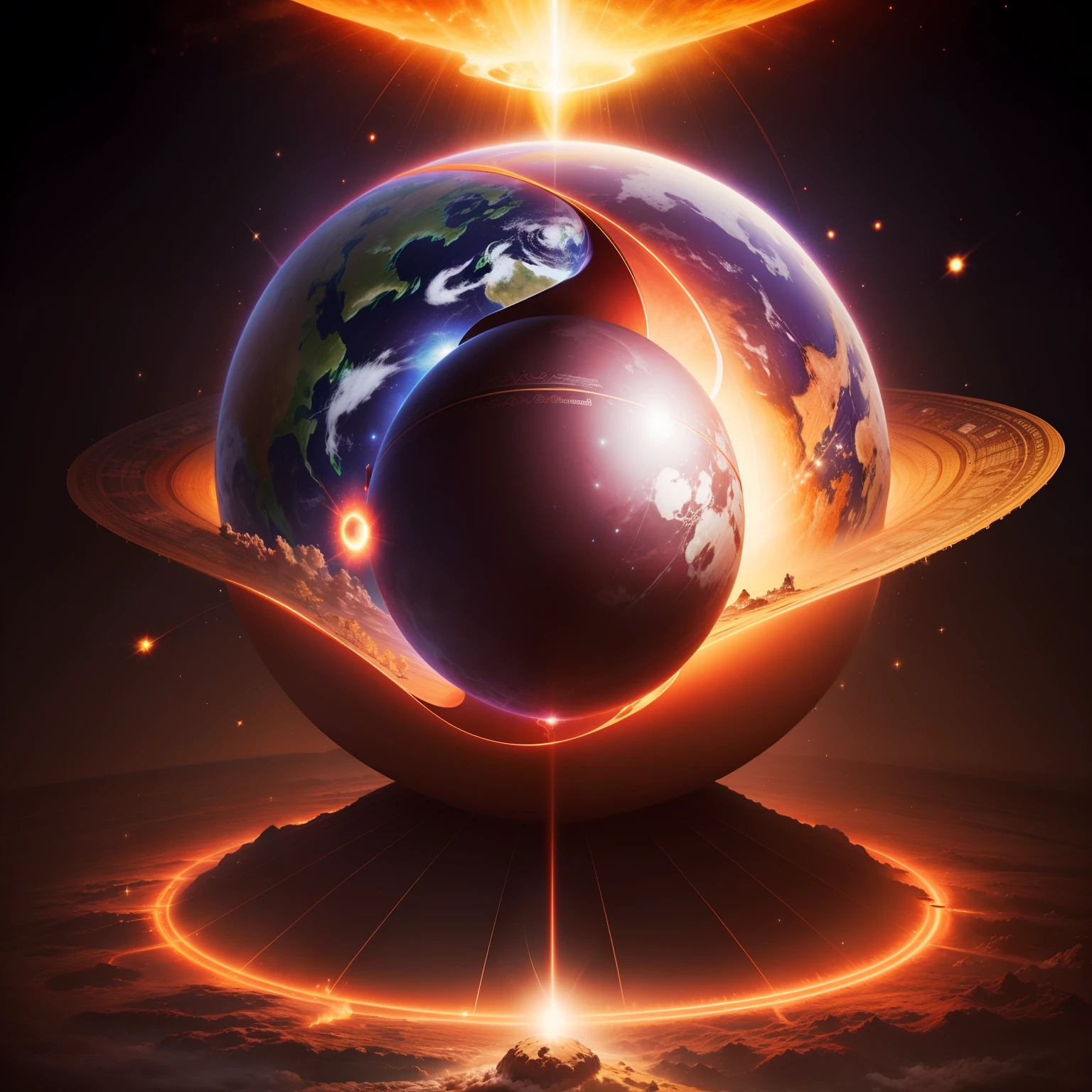 Planet Earth pulsating energy law of attraction karma