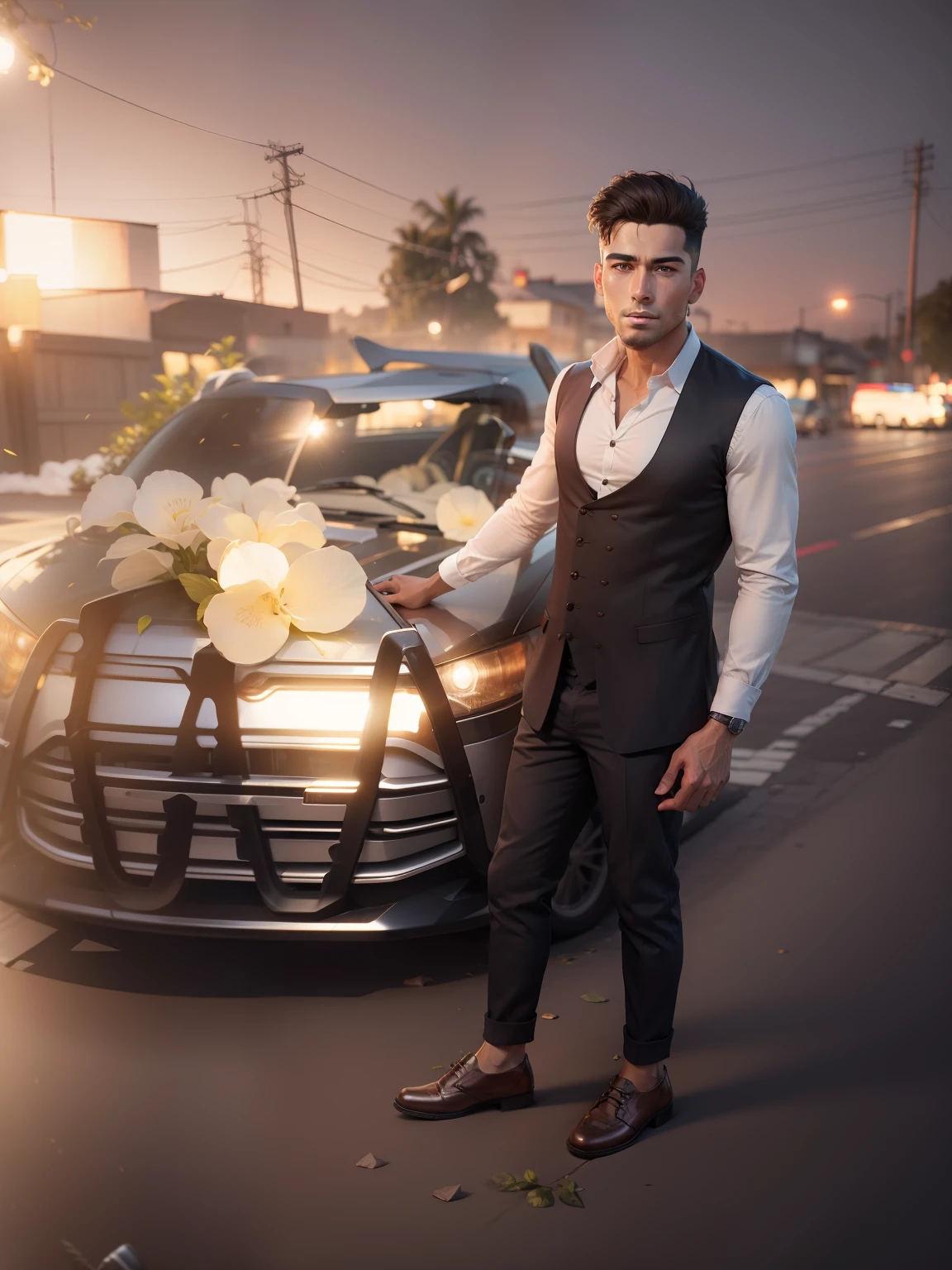 Change background handsome boy, realistic face, 8k, ultra realistic.