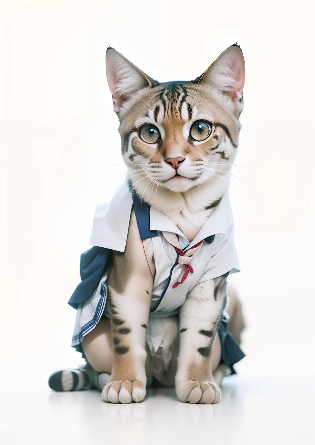 Wear a Japanese school uniform