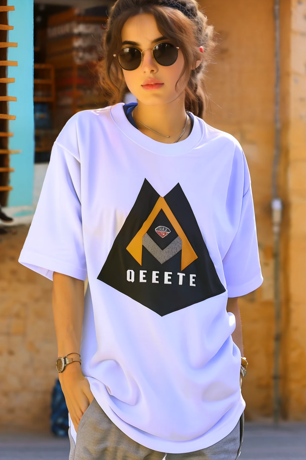 maquete de camiseta streetwear