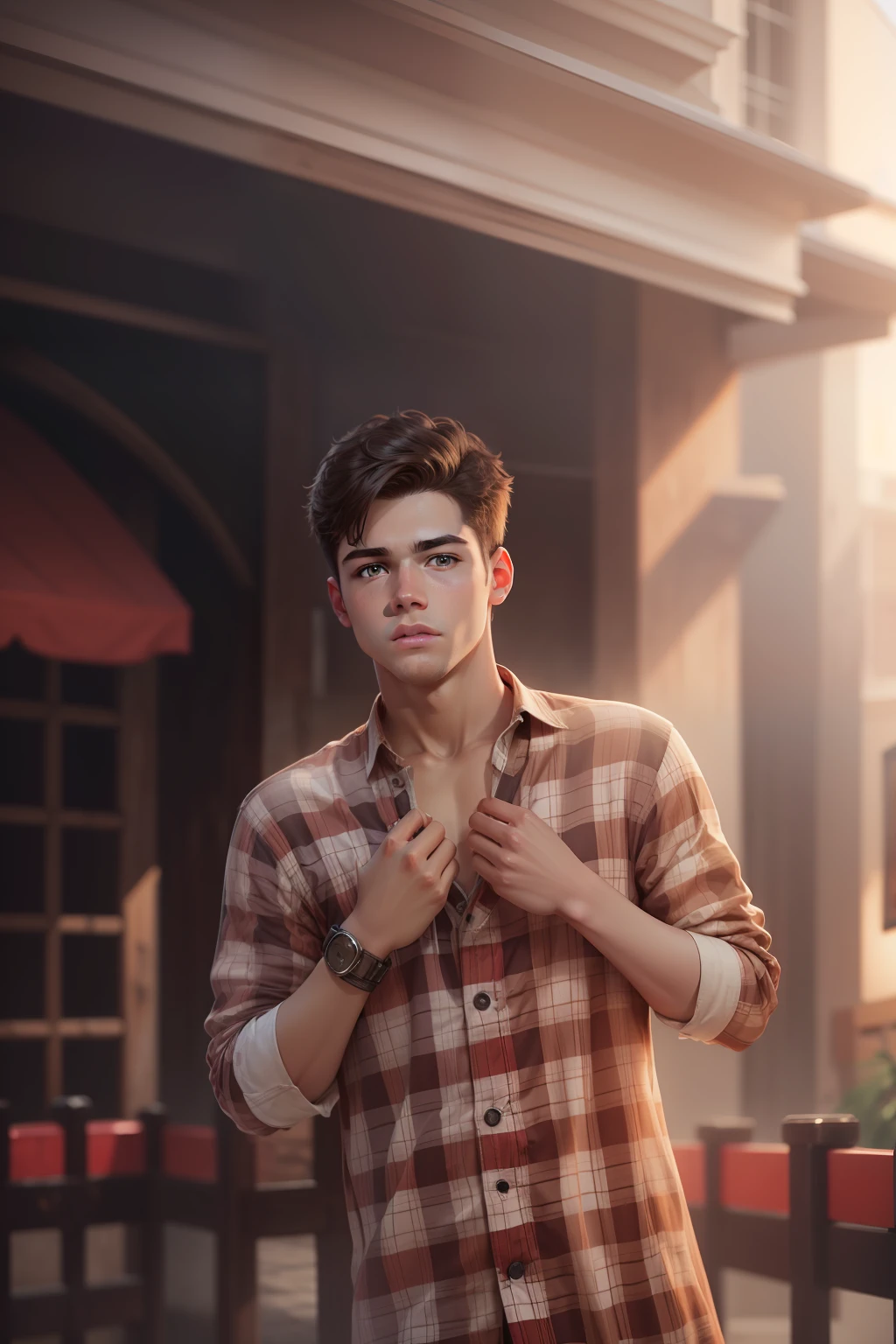 Background change Hendsome boy realistic face background highlight ultra HD quality with dog