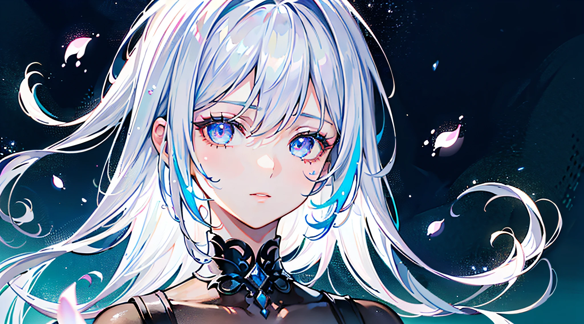 best quality, masterpiece, (realistic:1.2), 1 girl, detailed face, beautiful eyes, (masterpiece:1.2, best quality), (finely detailed beautiful eyes: 1.2), (extremely detailed CG unity 8k wallpaper, masterpiece, best quality, ultra-detailed, best shadow), (detailed background), (beautiful detailed face, beautiful detailed eyes), High contrast, (best illumination, an extremely delicate and beautiful),1girl,((colorful paint splashes on transparent background, Dulux,)), dynamic angle, beautiful detailed glow, full body, cowboy shot, white hair, purple eyes, best quality, masterpiece, (realistic:1.2), lotus flower, glowing, in the night sky, full of stars, very detail, ultra-high resolution, ultra-high quality,
