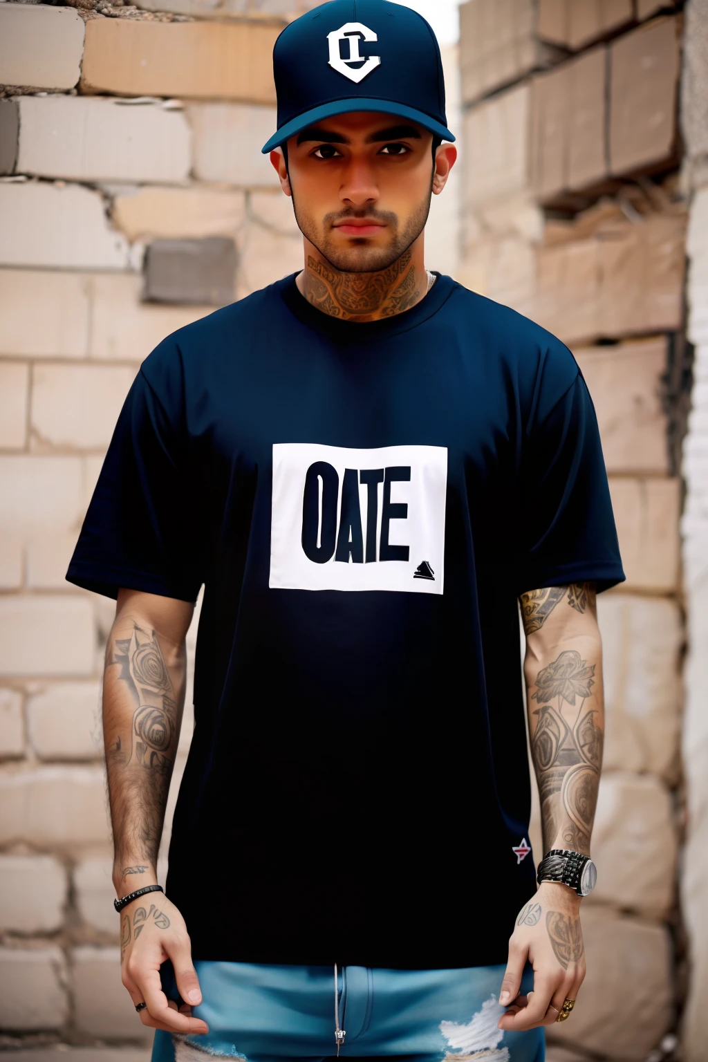 maquete de camiseta streetwear