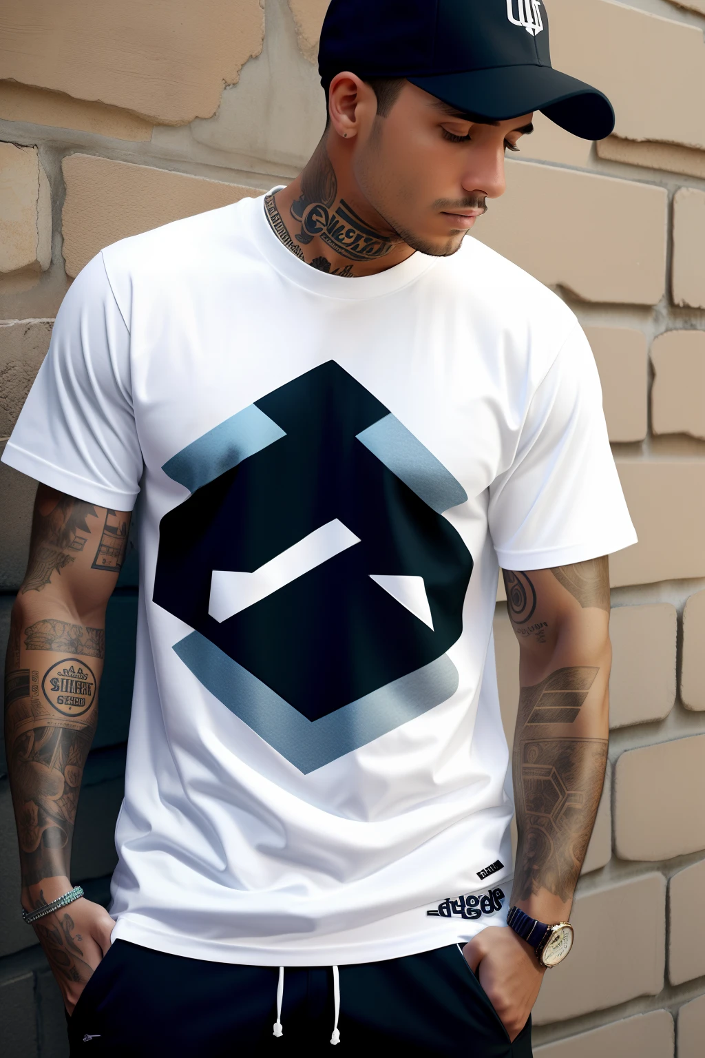 maquete de camiseta streetwear